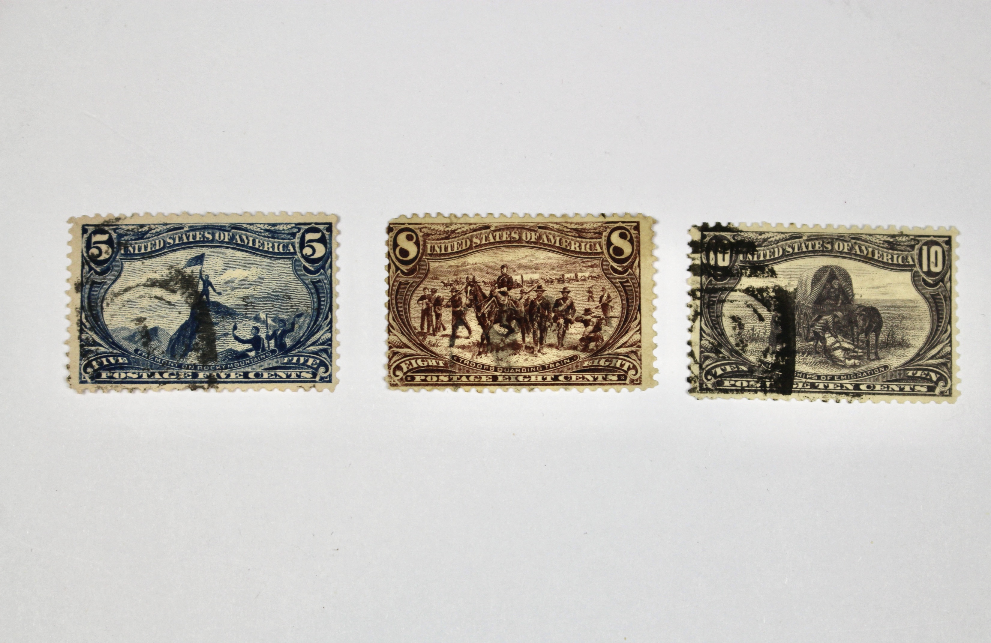 Used Trans-Mississippi, Pan American and Early Airmail Postage Stamps