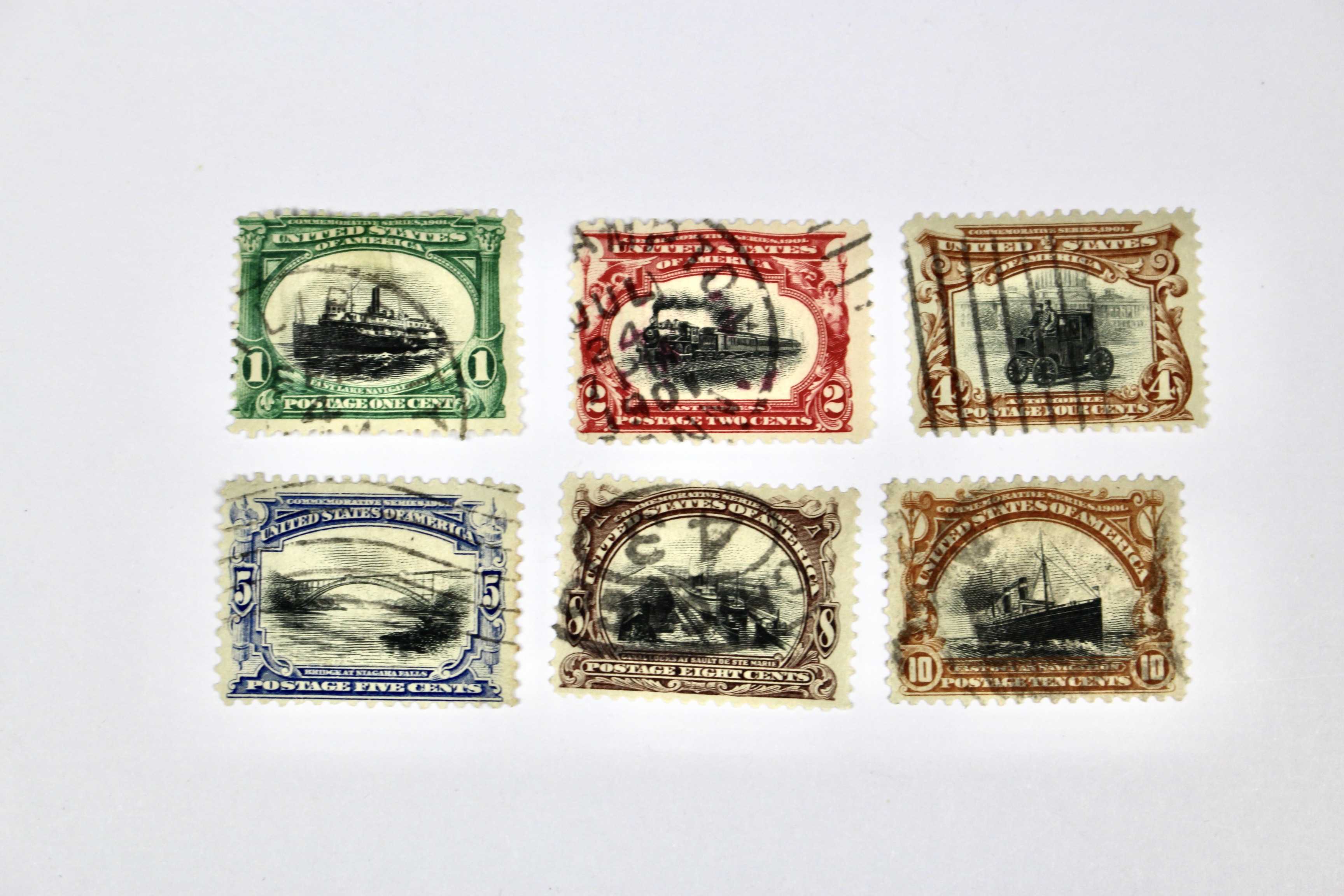 Used Trans-Mississippi, Pan American and Early Airmail Postage Stamps