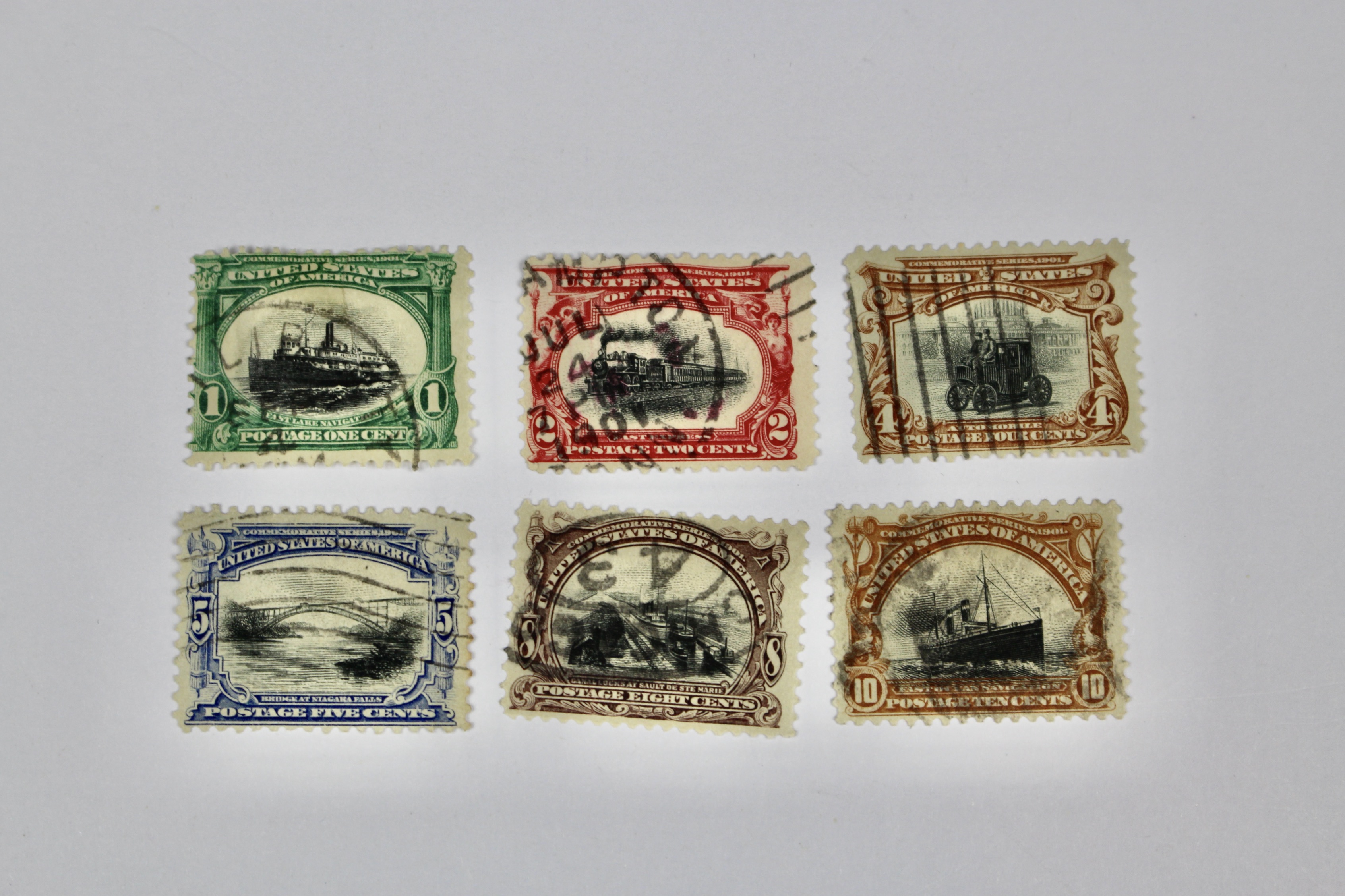 Used Trans-Mississippi, Pan American and Early Airmail Postage Stamps