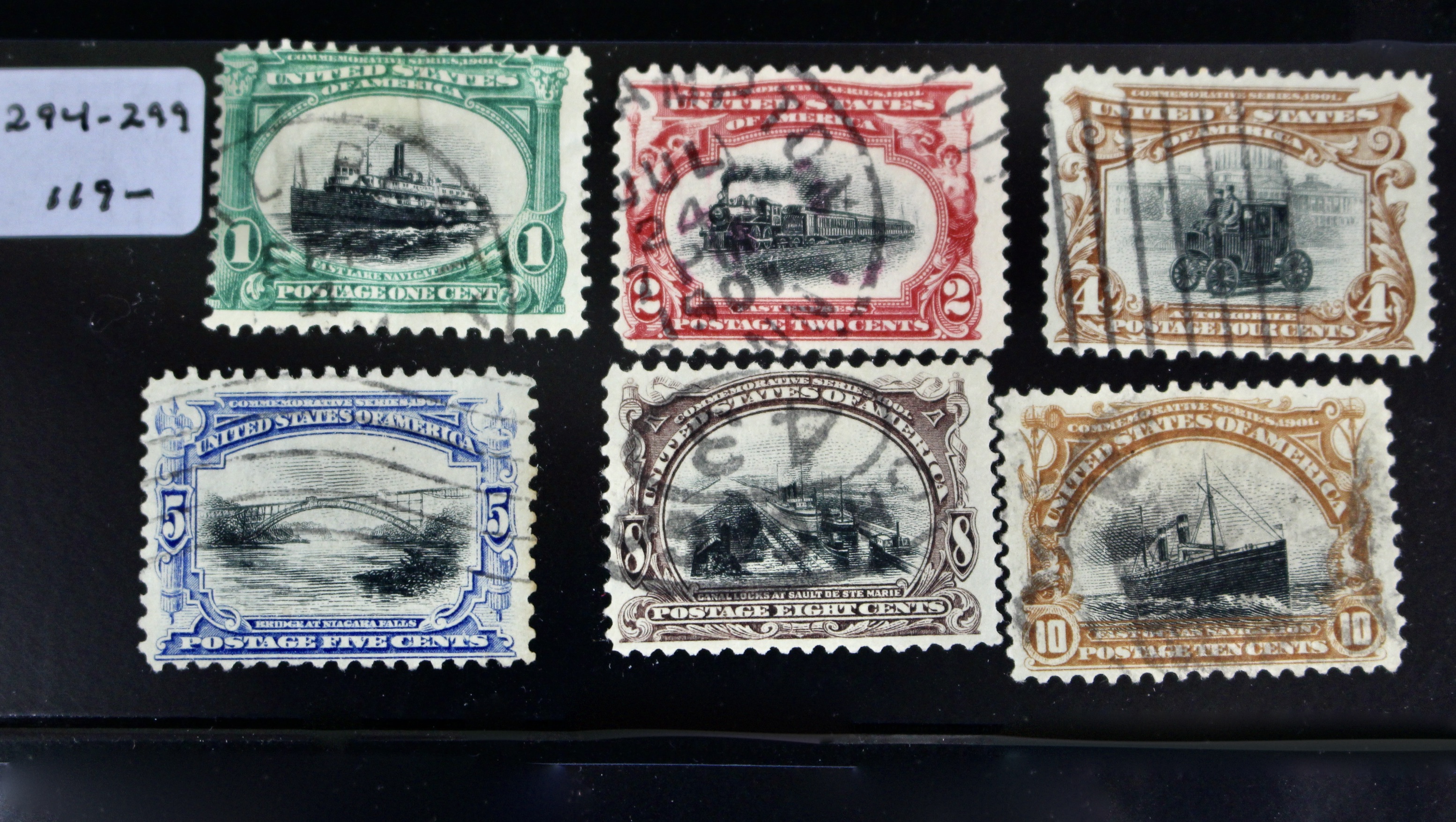 Used Trans-Mississippi, Pan American and Early Airmail Postage Stamps