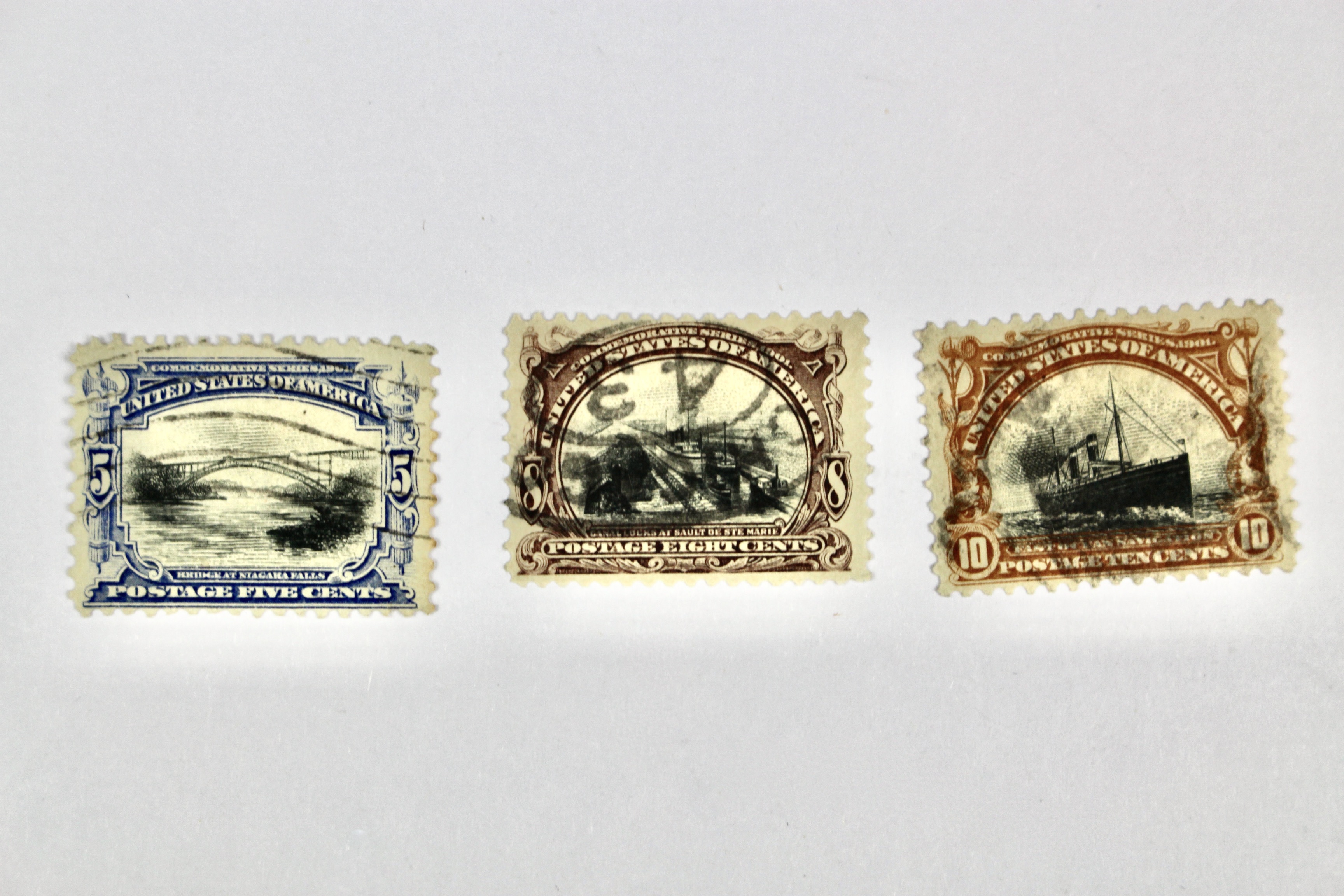Used Trans-Mississippi, Pan American and Early Airmail Postage Stamps