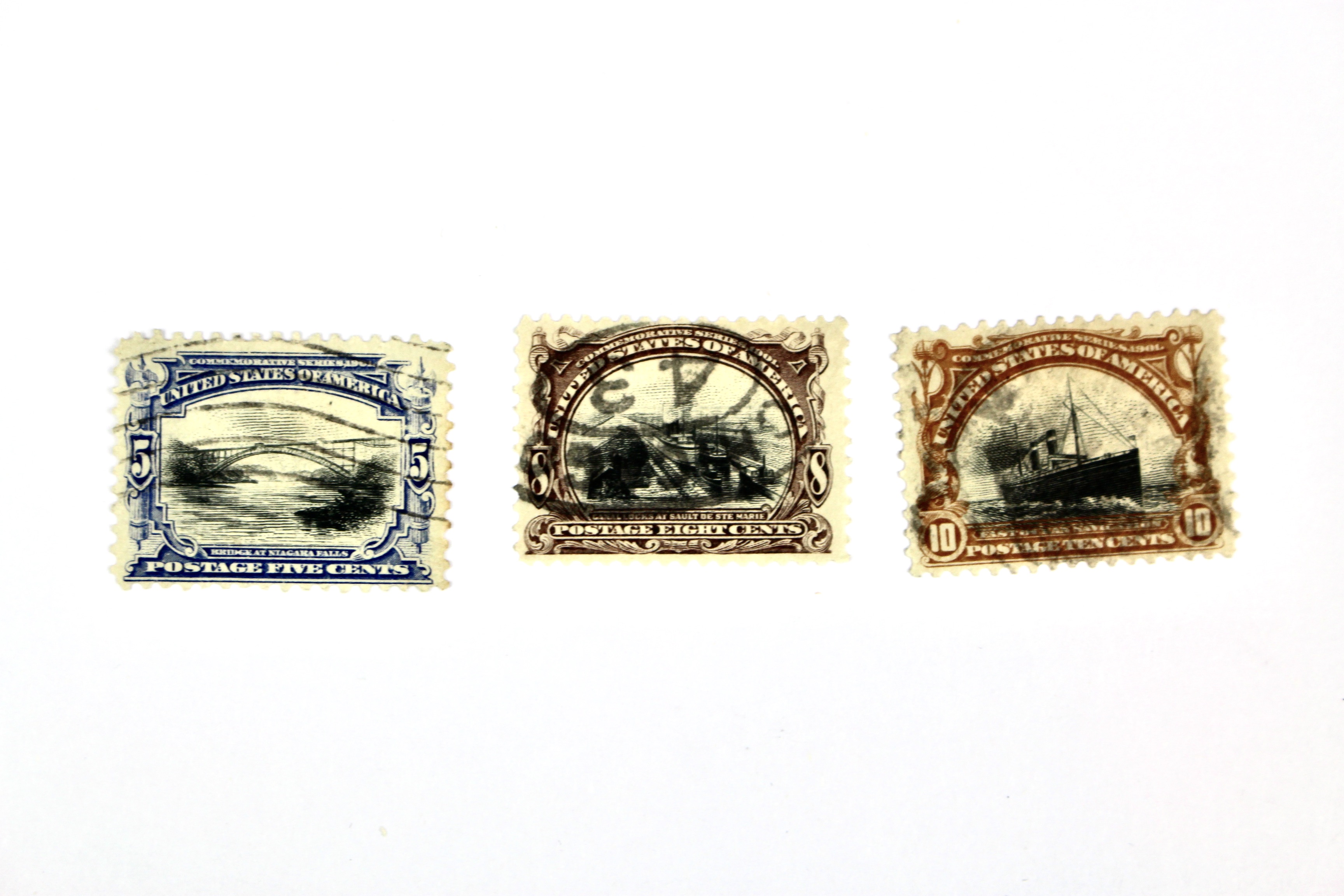 Used Trans-Mississippi, Pan American and Early Airmail Postage Stamps