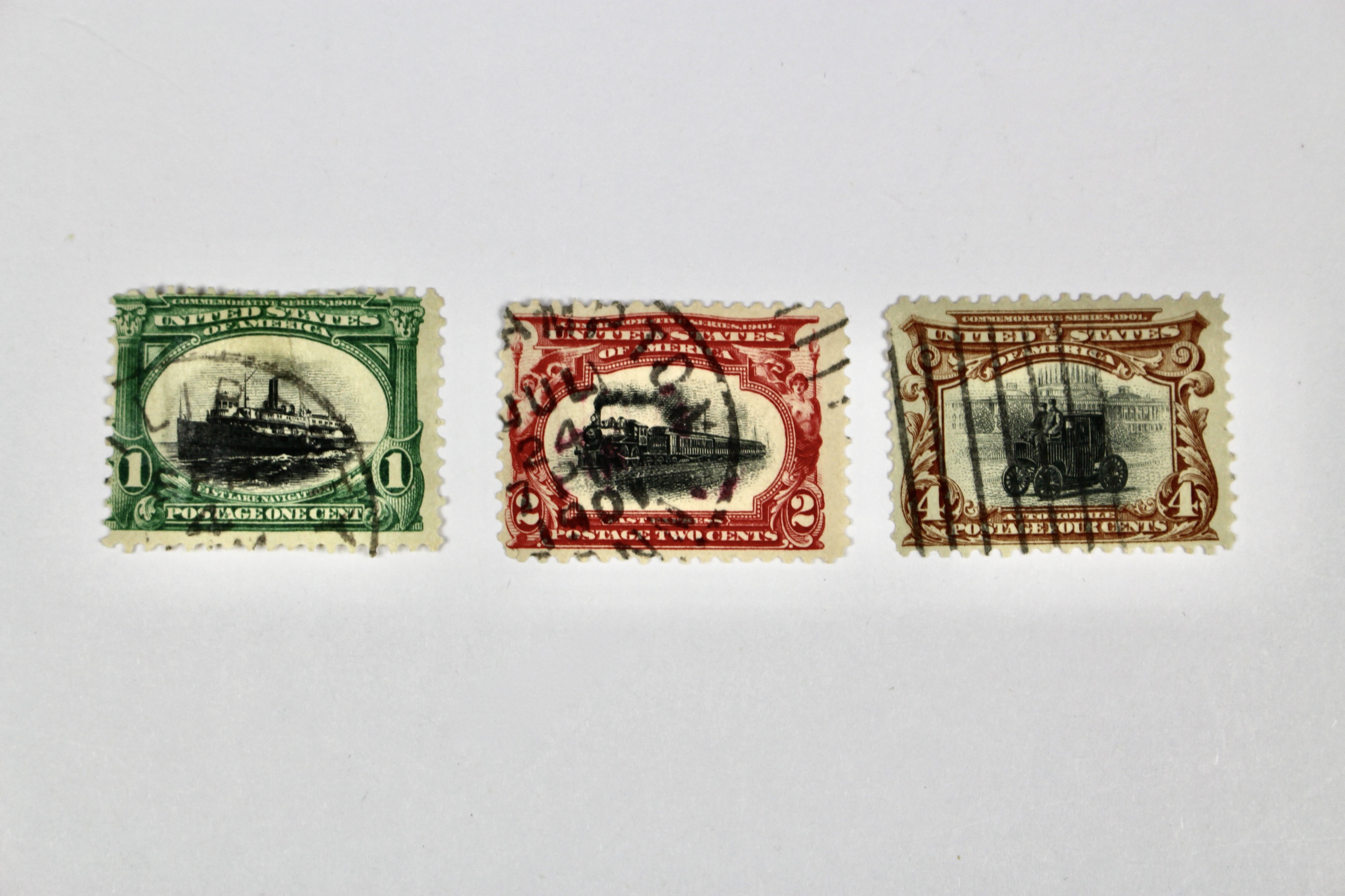 Used Trans-Mississippi, Pan American and Early Airmail Postage Stamps