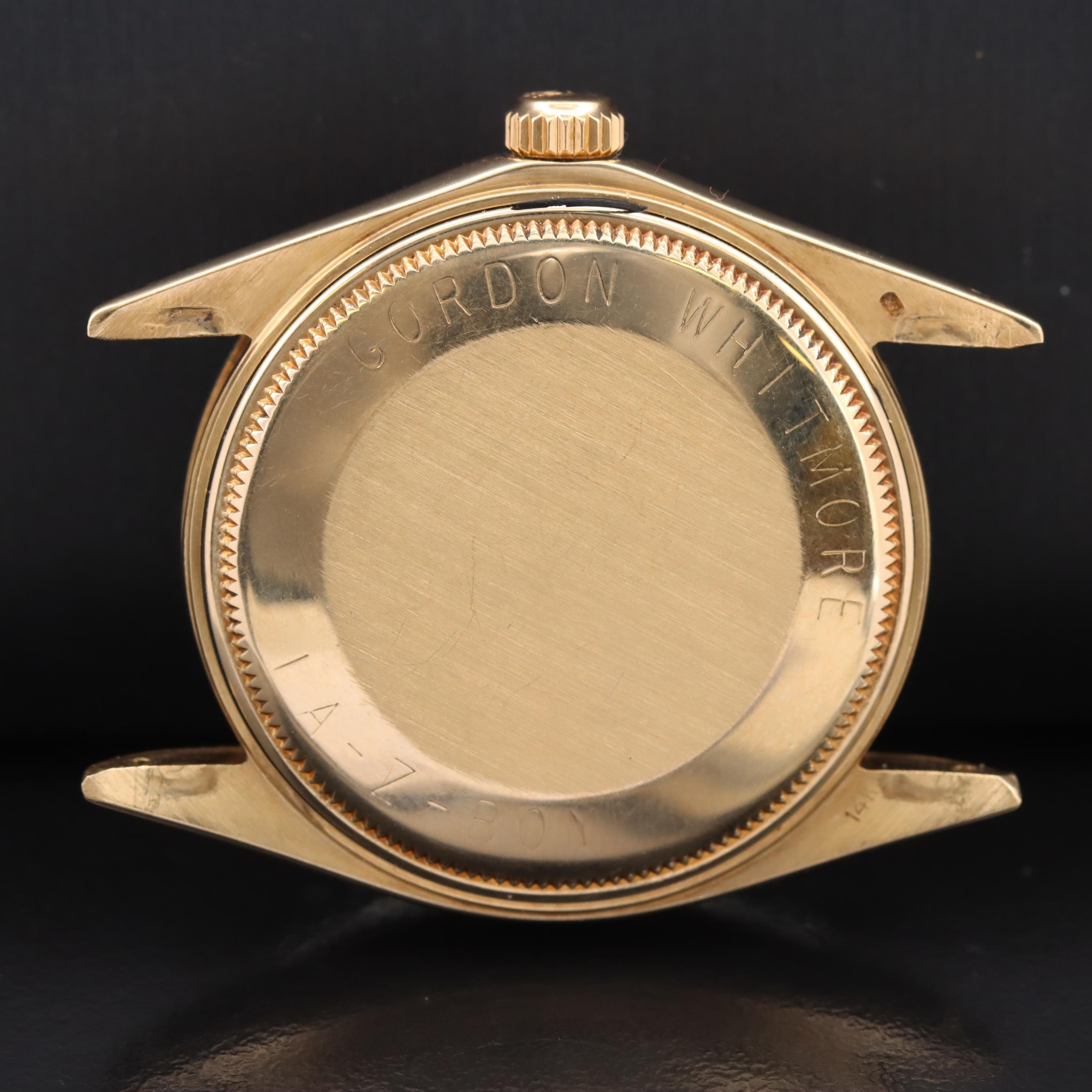 1972 Rolex Oyster Perpetual Date 14K Sigma Dial Watch