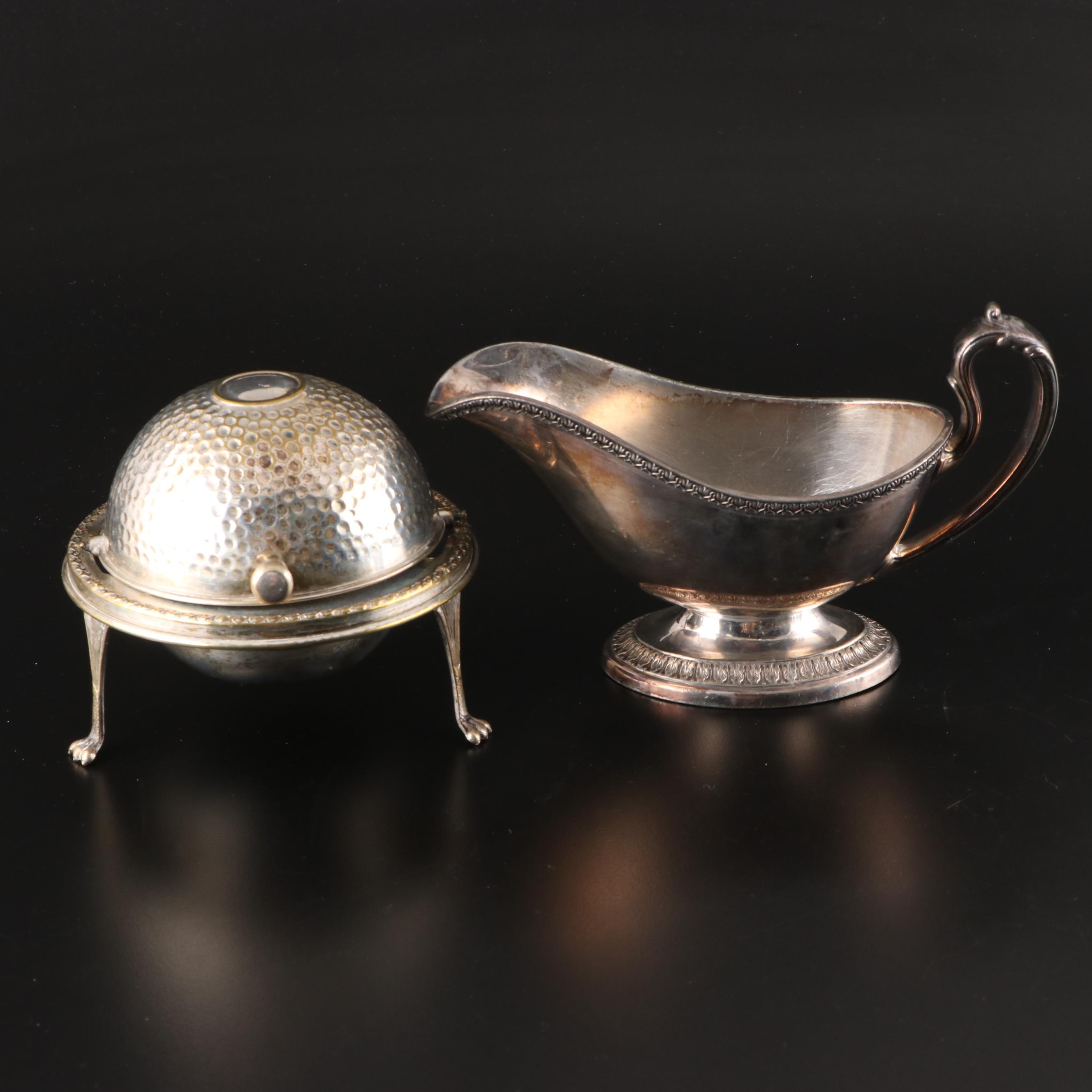 Silver Plate Pitchers and Other Serveware