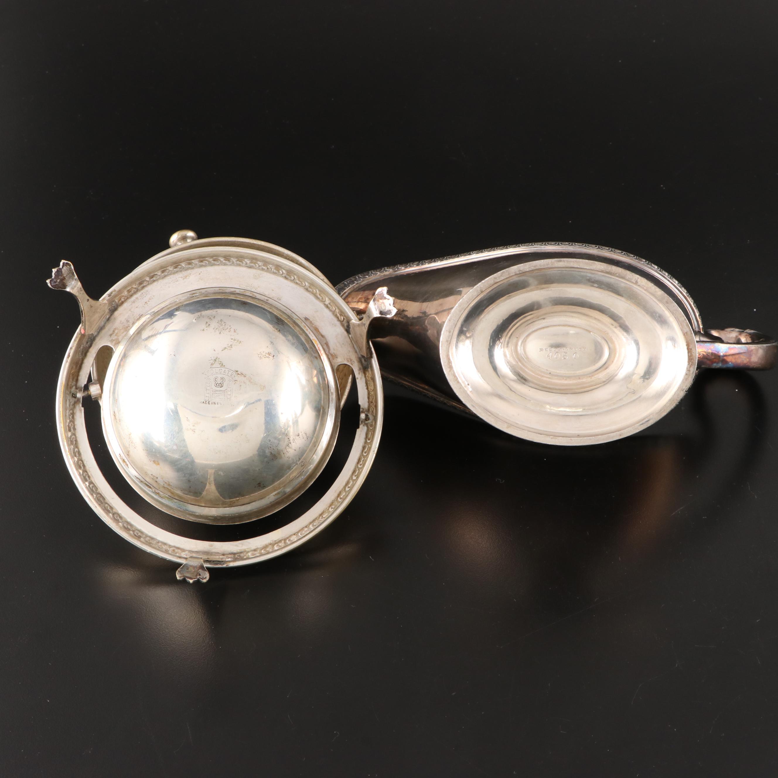 Silver Plate Pitchers and Other Serveware