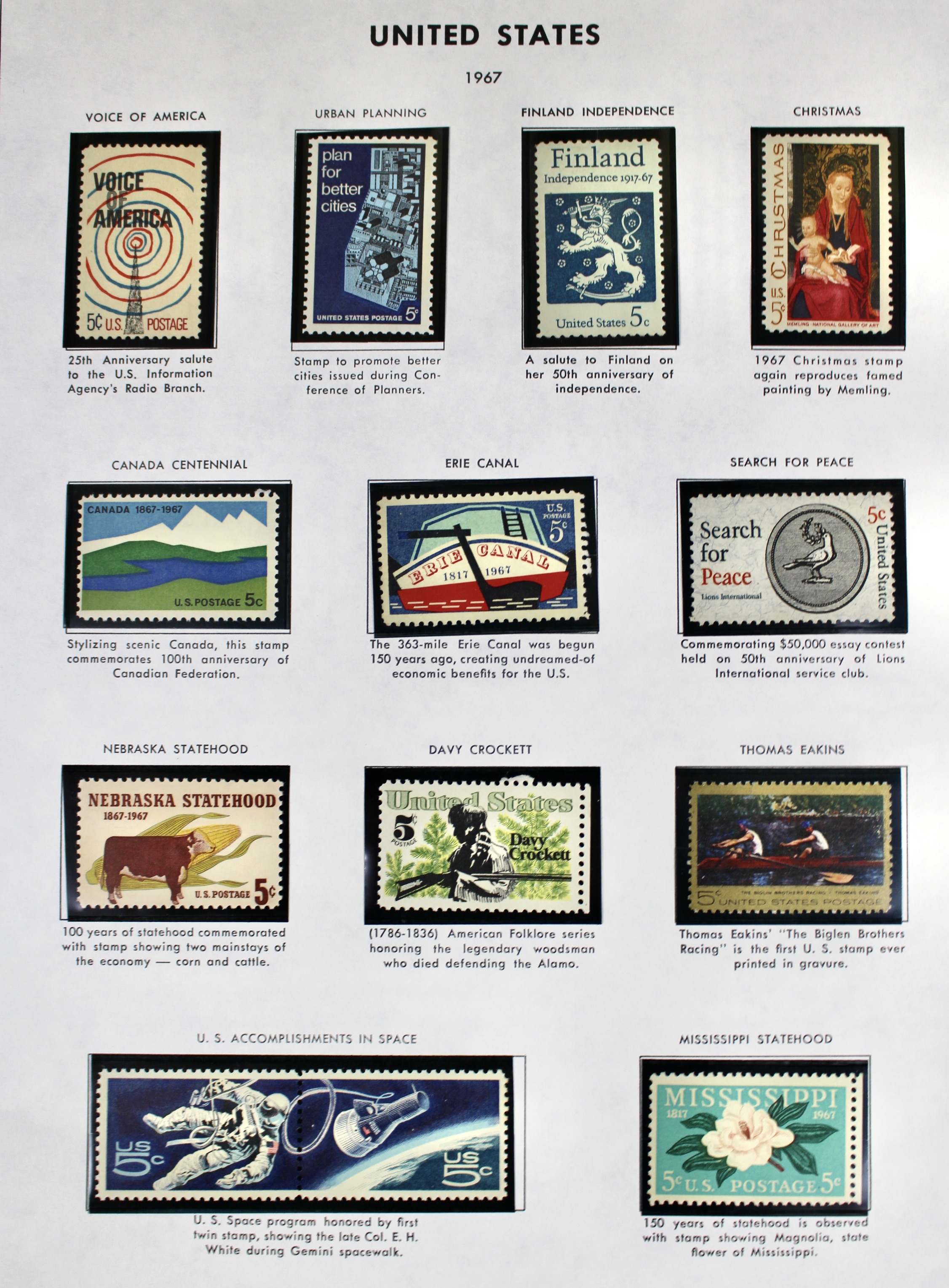 Mint Condition U.S. Postage Stamp Collection, 1940 to 1988