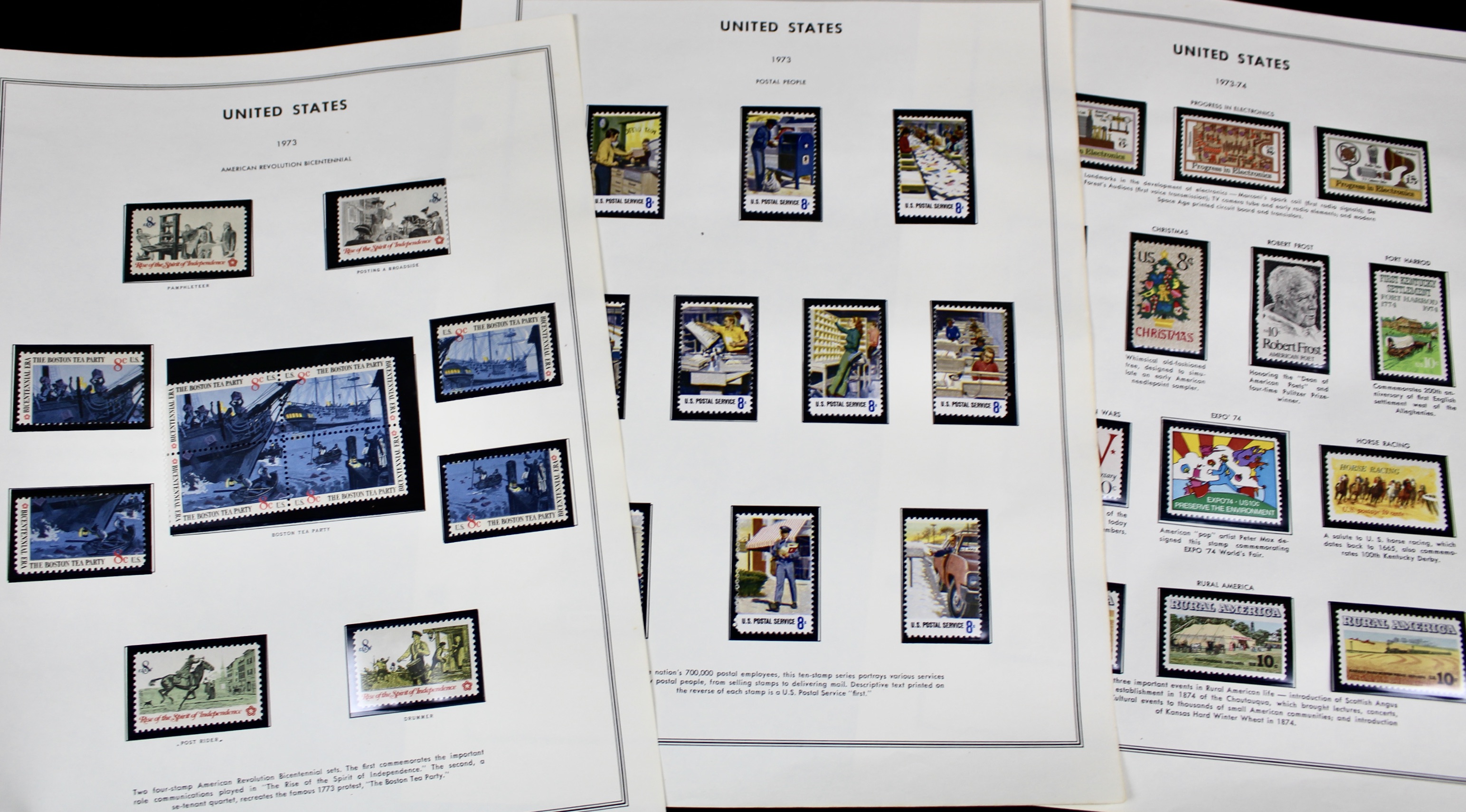 Mint Condition U.S. Postage Stamp Collection, 1940 to 1988