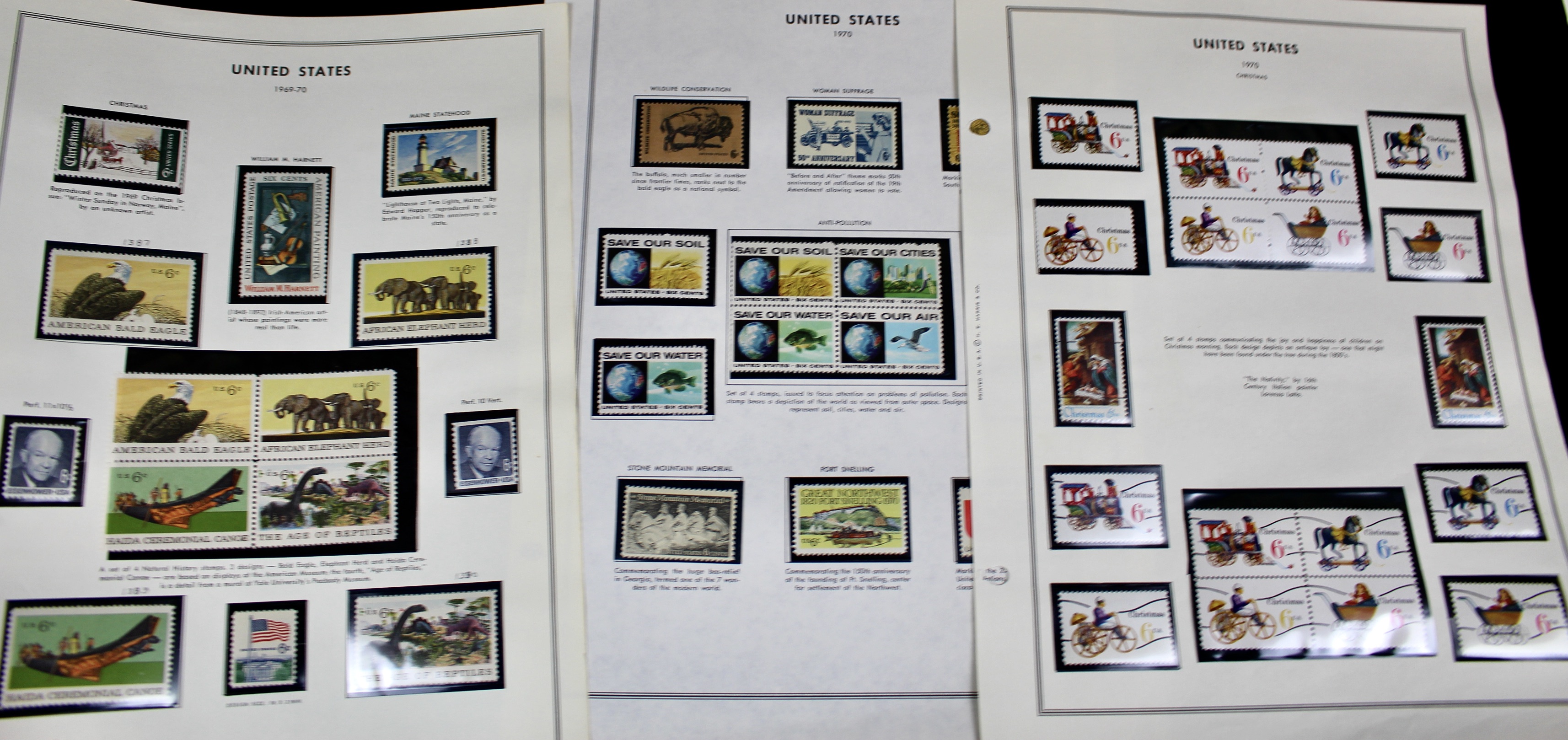 Mint Condition U.S. Postage Stamp Collection, 1940 to 1988