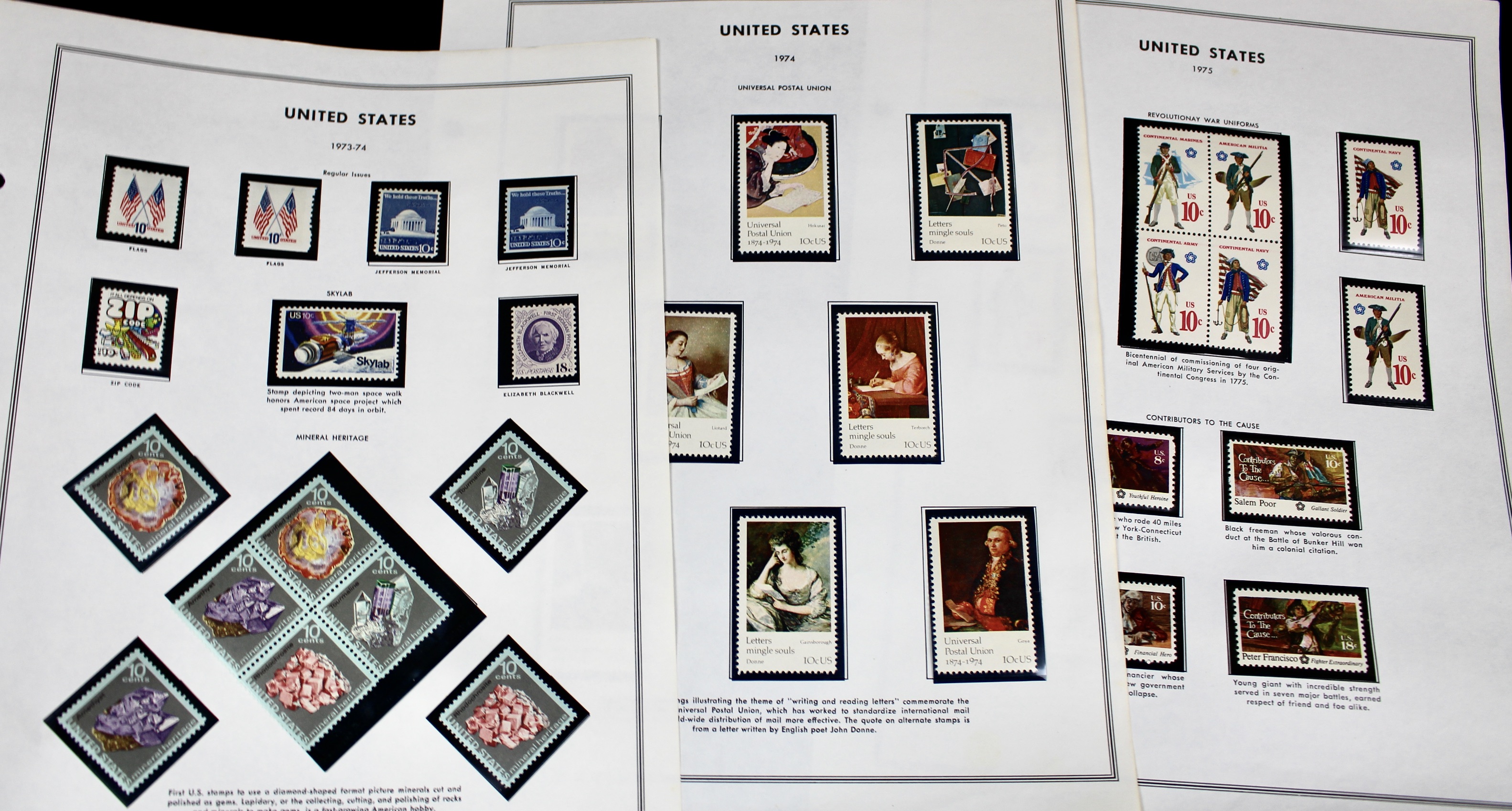 Mint Condition U.S. Postage Stamp Collection, 1940 to 1988