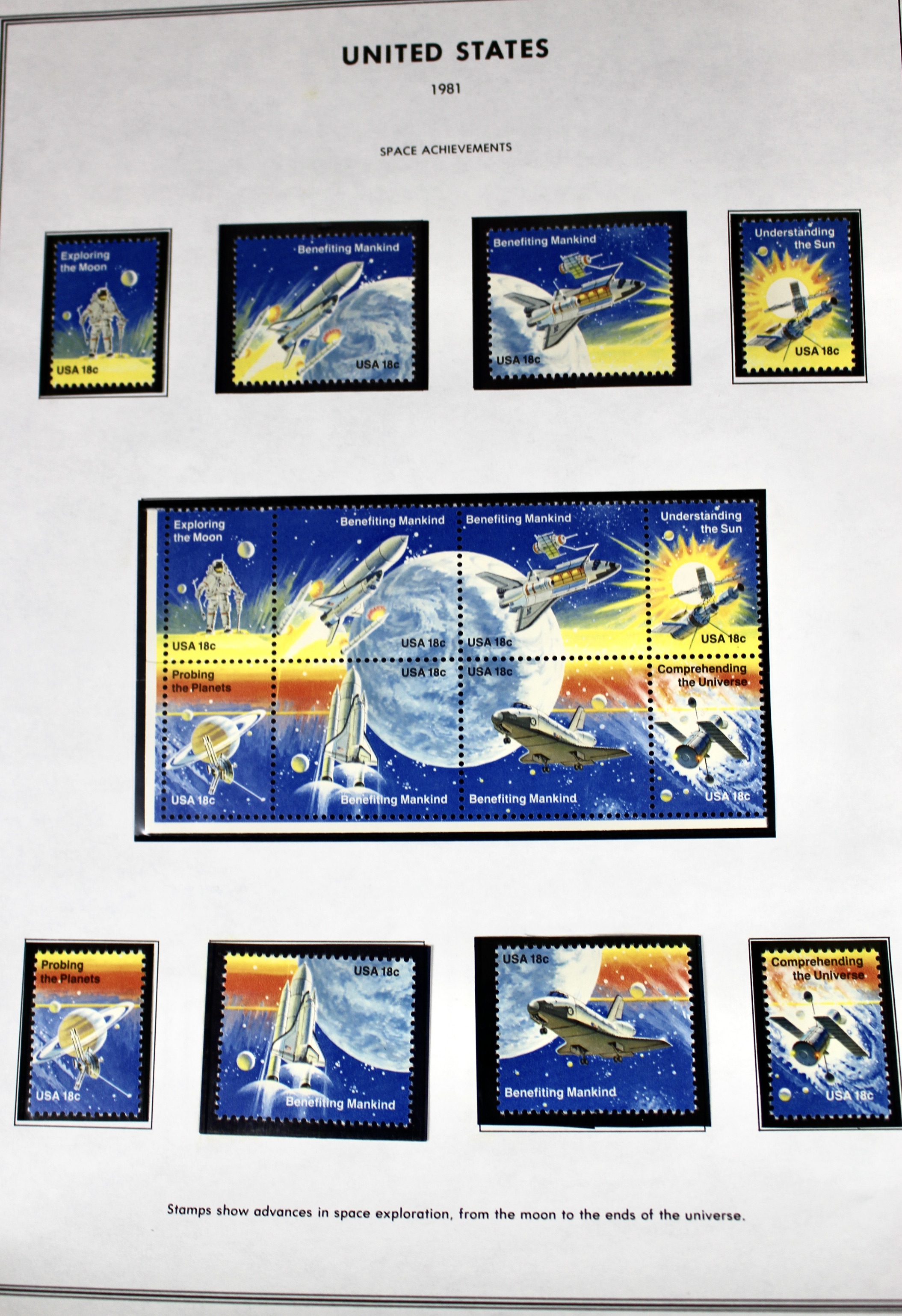 Mint Condition U.S. Postage Stamp Collection, 1940 to 1988