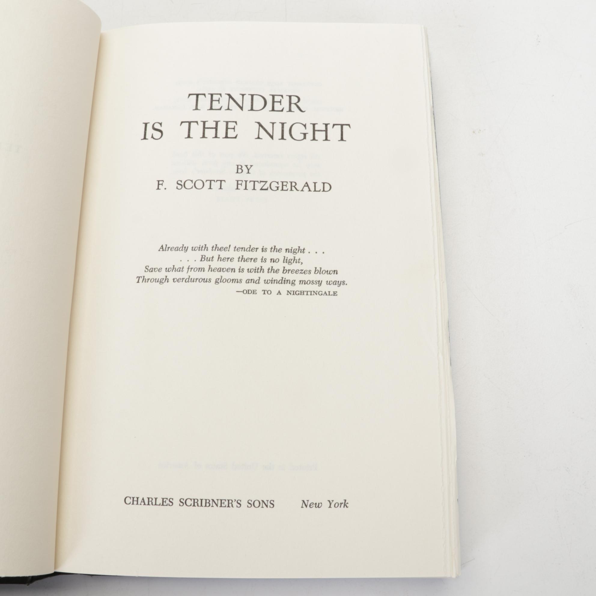 "Tender is the Night" by F. Scott Fitzgerald and More Literary Classics