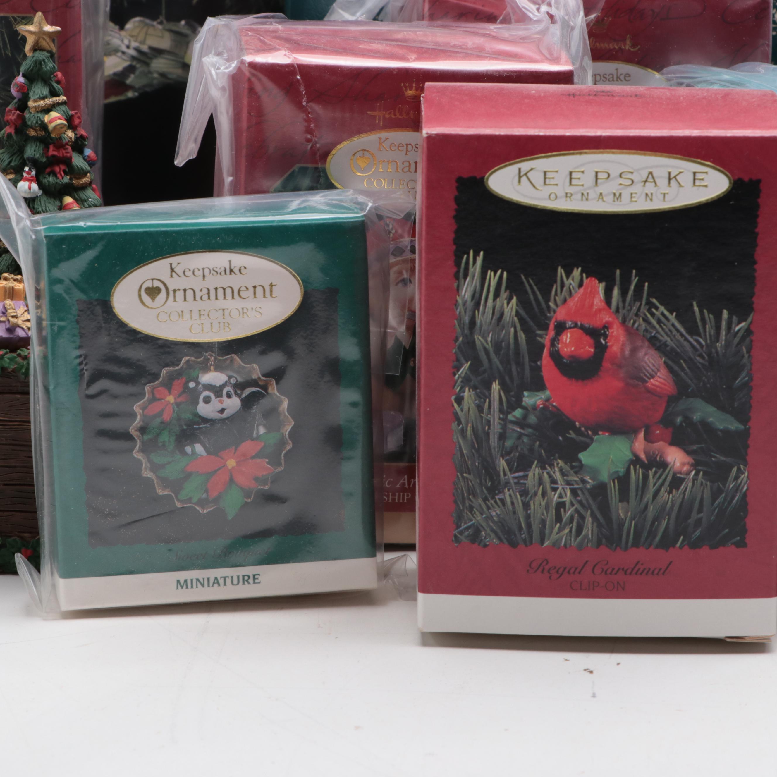 Keepsake Holiday Ornaments with Christmas Tree Music Box and More