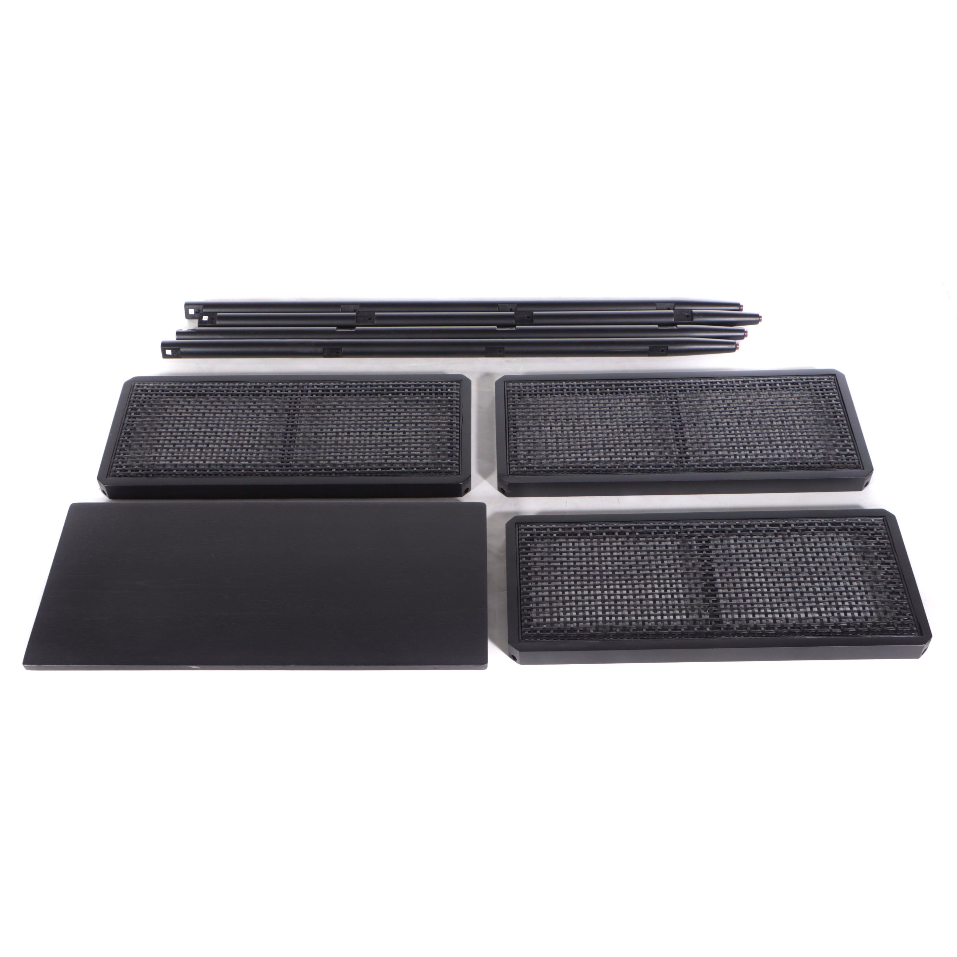 Hearth & Hand With Magnolia Wood and Cane Four-Shelf Bookcase