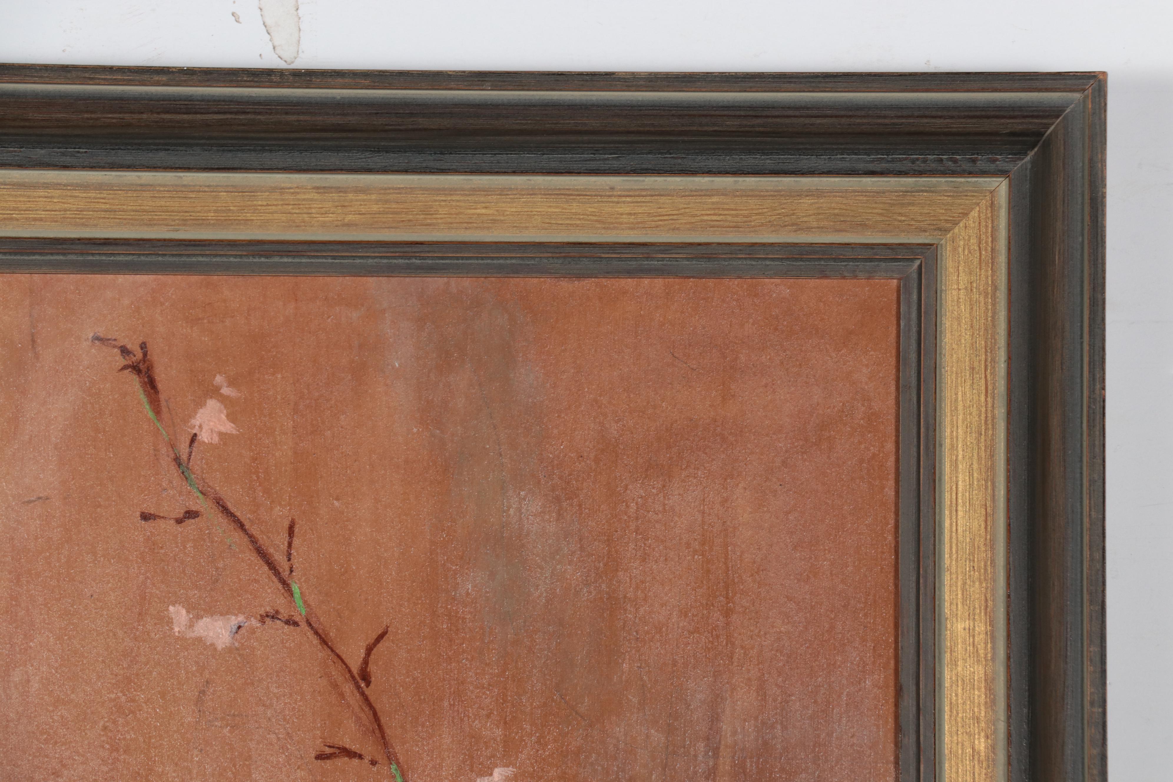 Patrick Korb Oil Painting of Floral Still Life, 1966