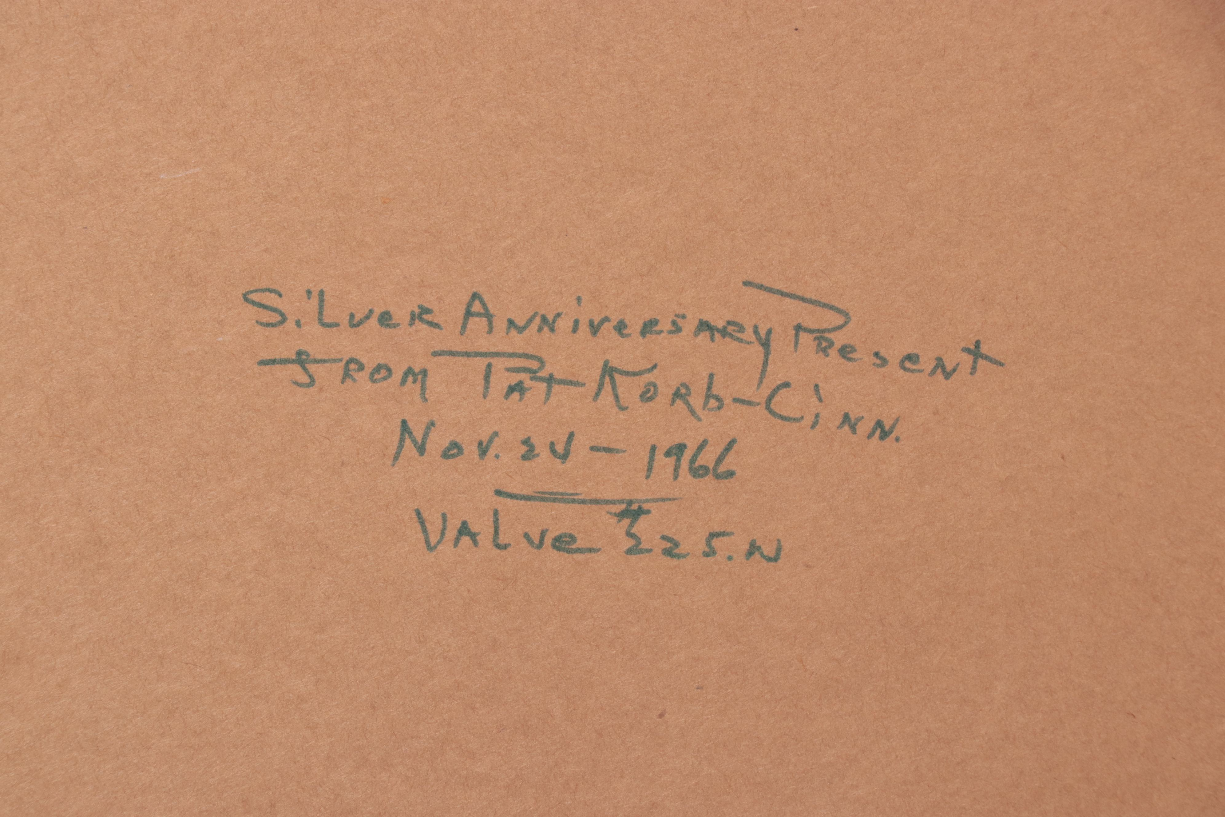 Patrick Korb Oil Painting of Floral Still Life, 1966