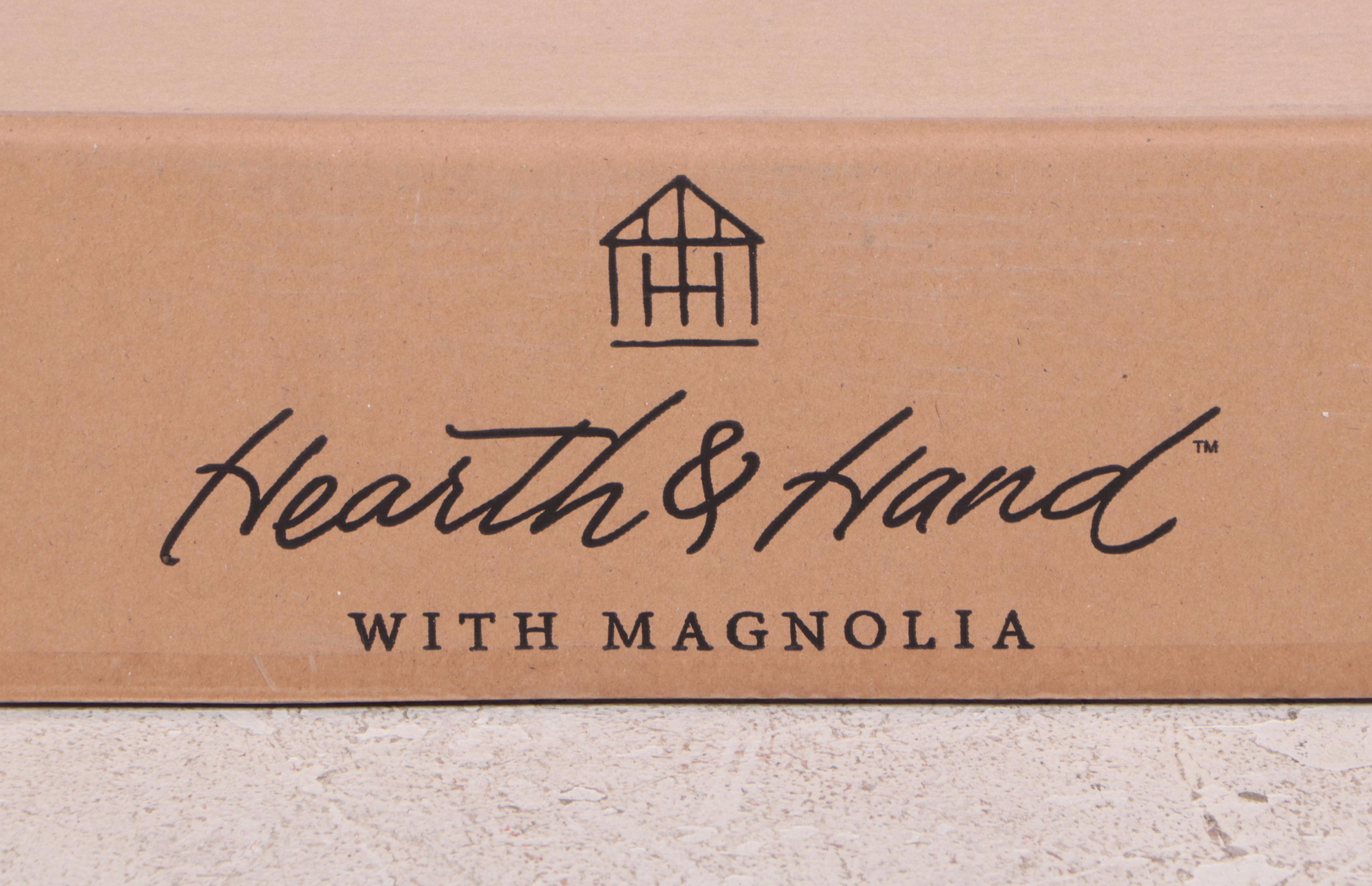 Hearth & Hand With Magnolia Wood and Cane Four-Shelf Bookcase