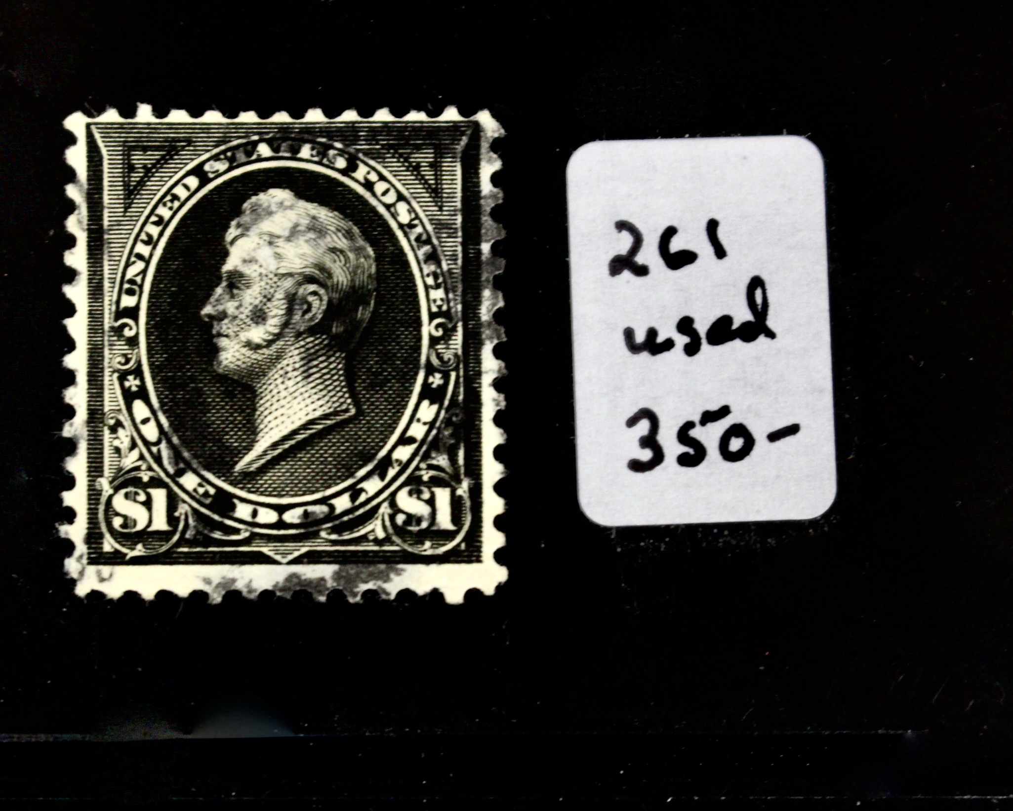 Three Different $1 Used Perry Postage Stamps