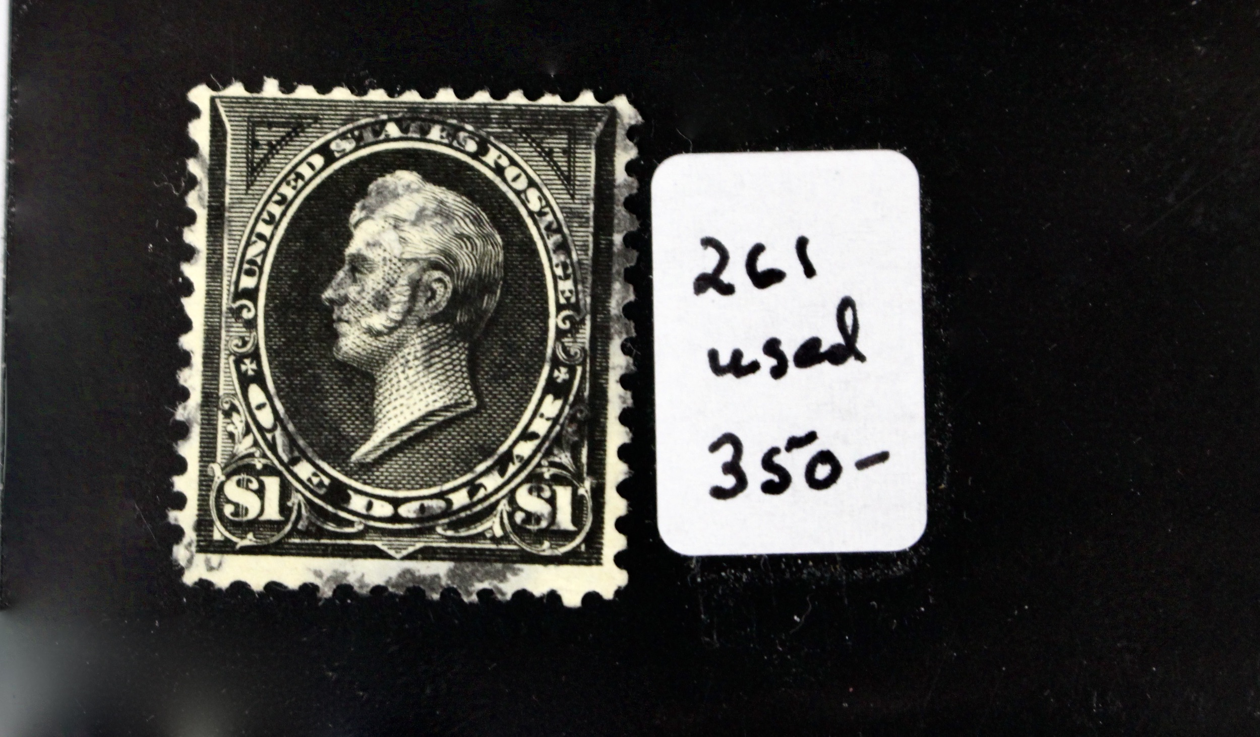 Three Different $1 Used Perry Postage Stamps