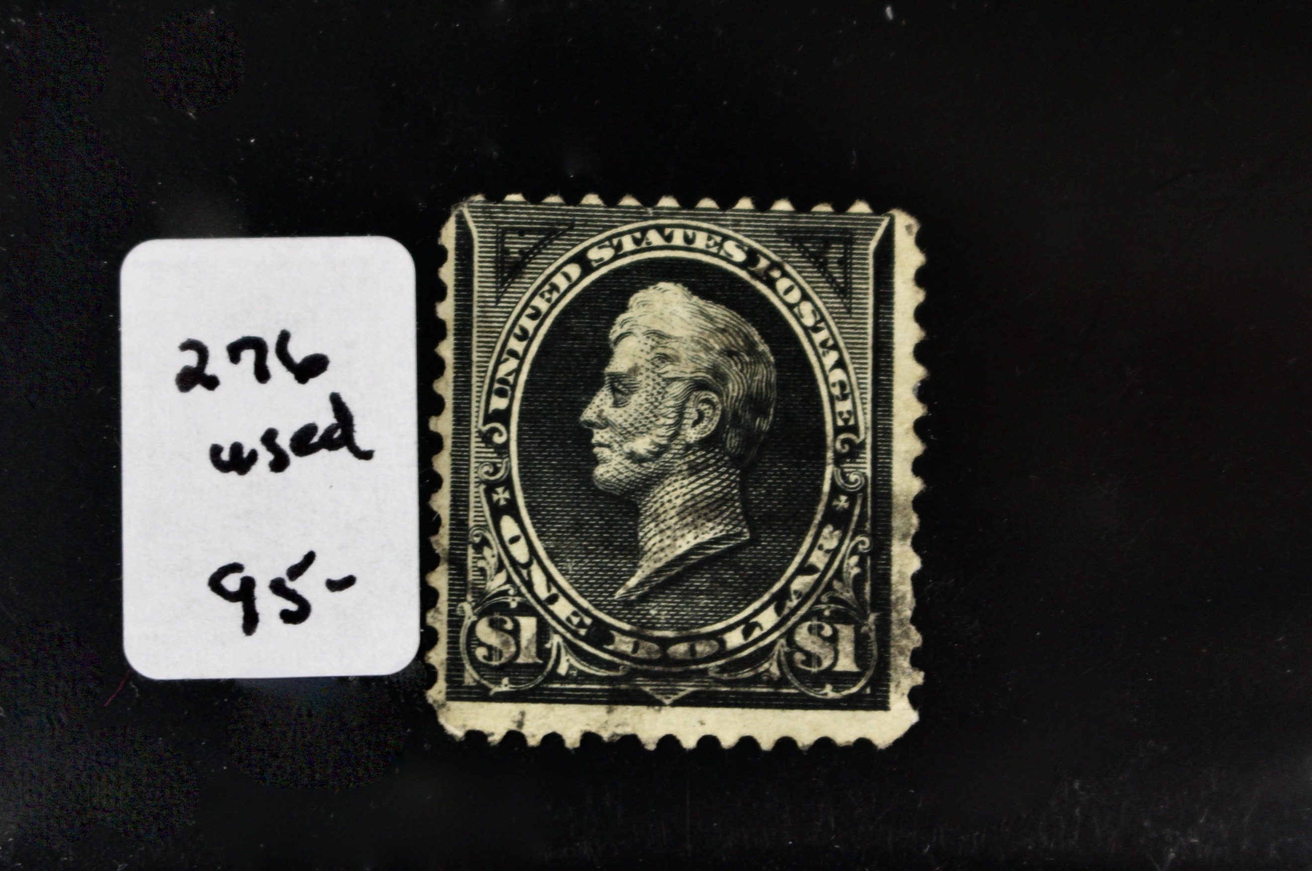 Three Different $1 Used Perry Postage Stamps