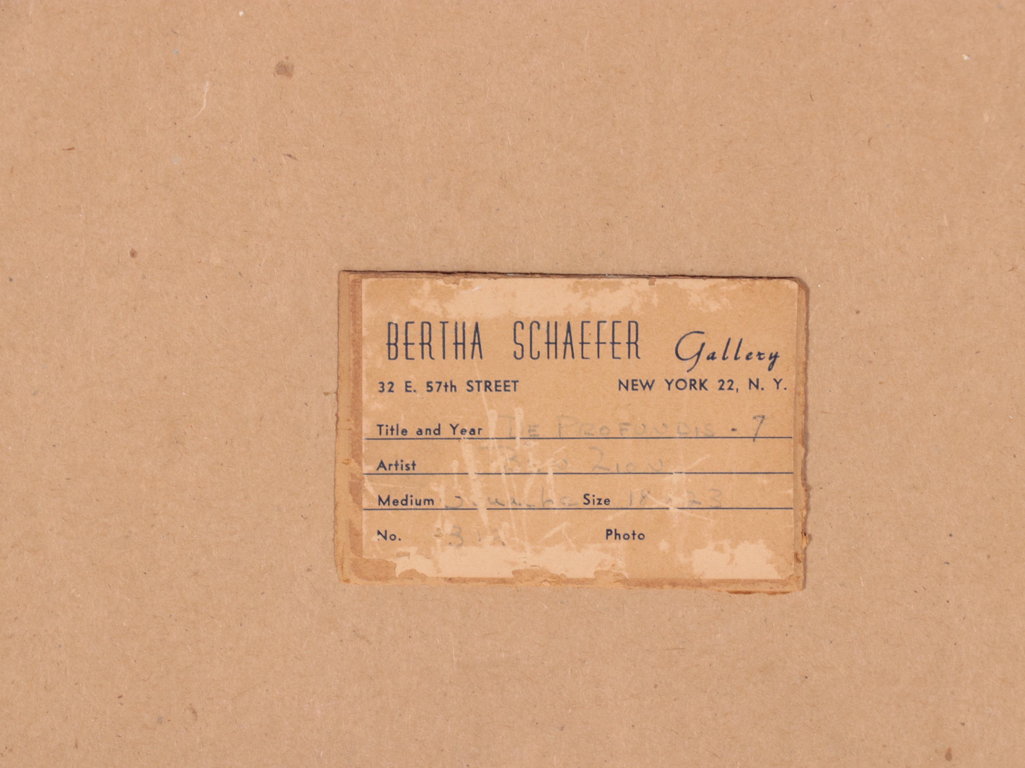 Ben-Zion Weinman Watercolor Painting of Landscape "De Profundis"