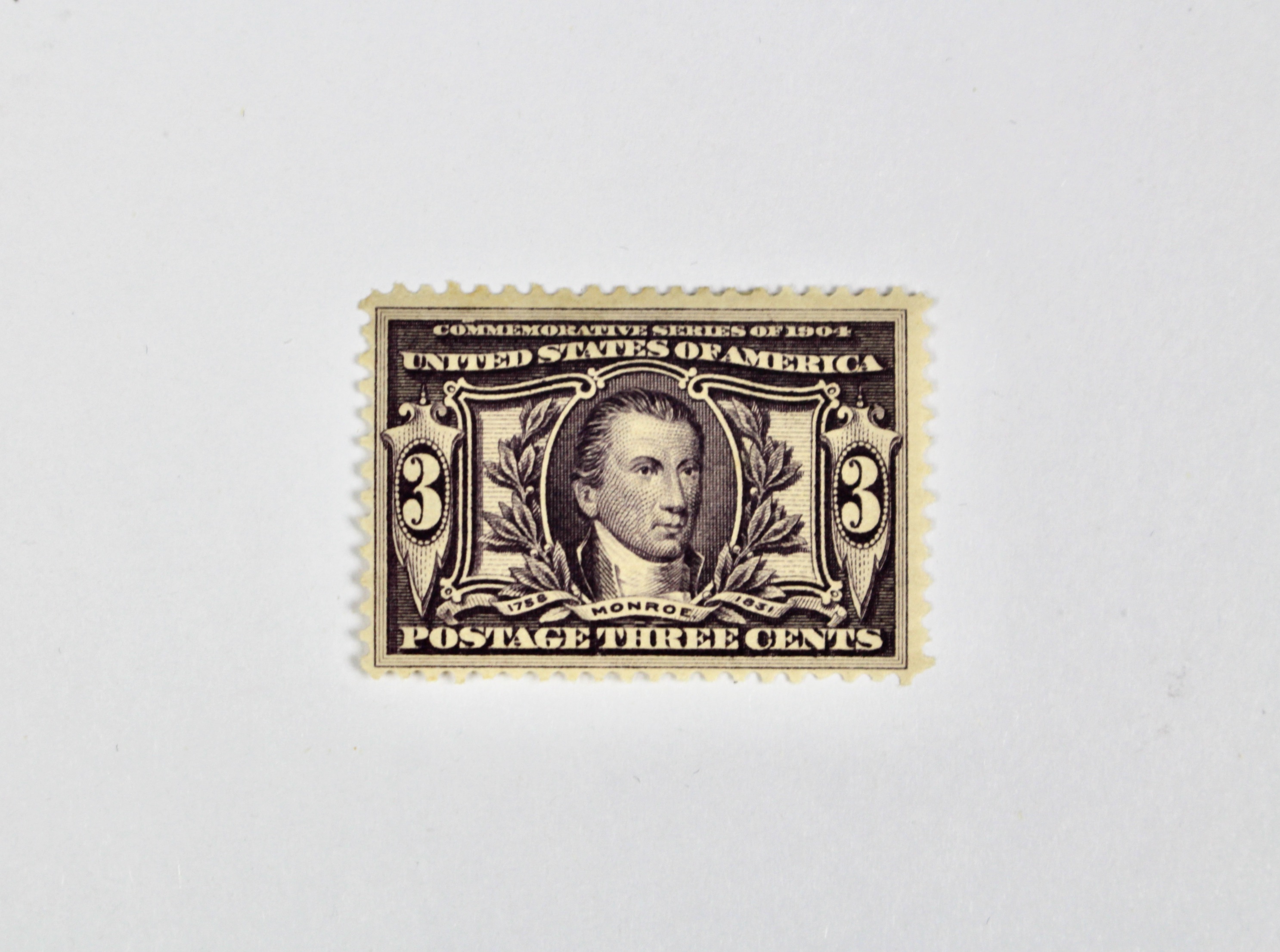 Three Mint Hinged Louisiana Purchase Exposition Postage Stamps