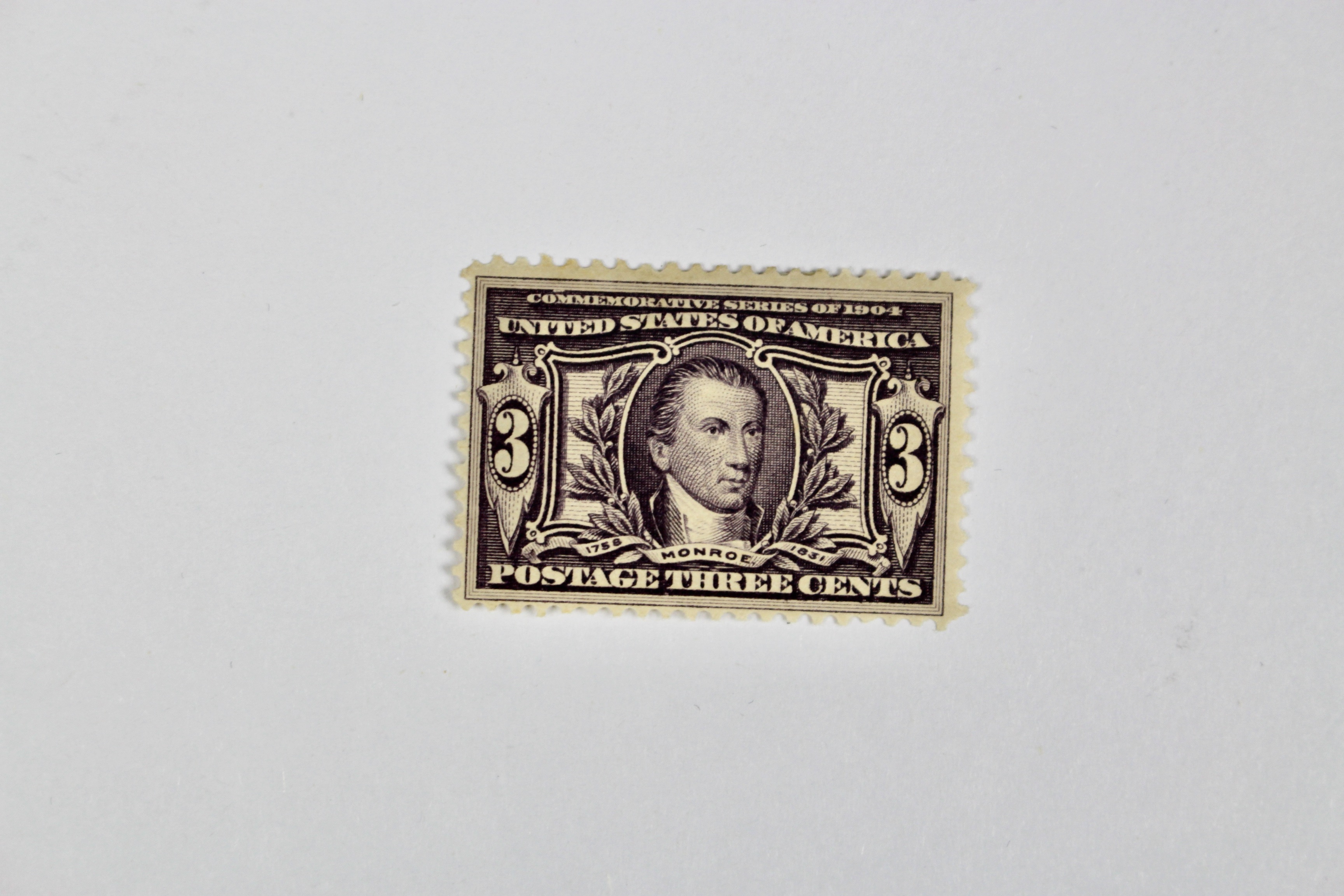 Three Mint Hinged Louisiana Purchase Exposition Postage Stamps