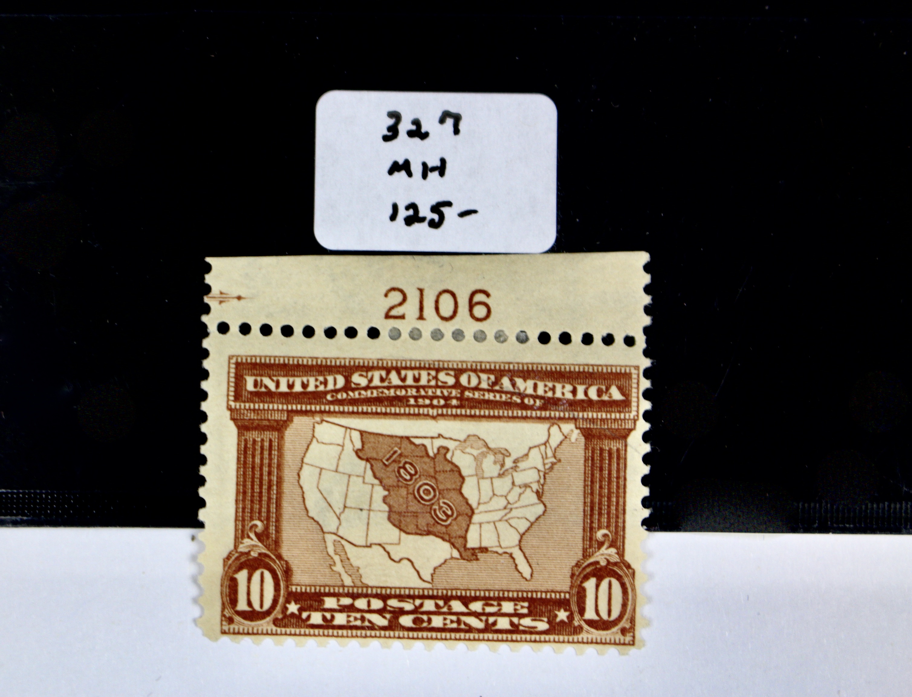 Three Mint Hinged Louisiana Purchase Exposition Postage Stamps