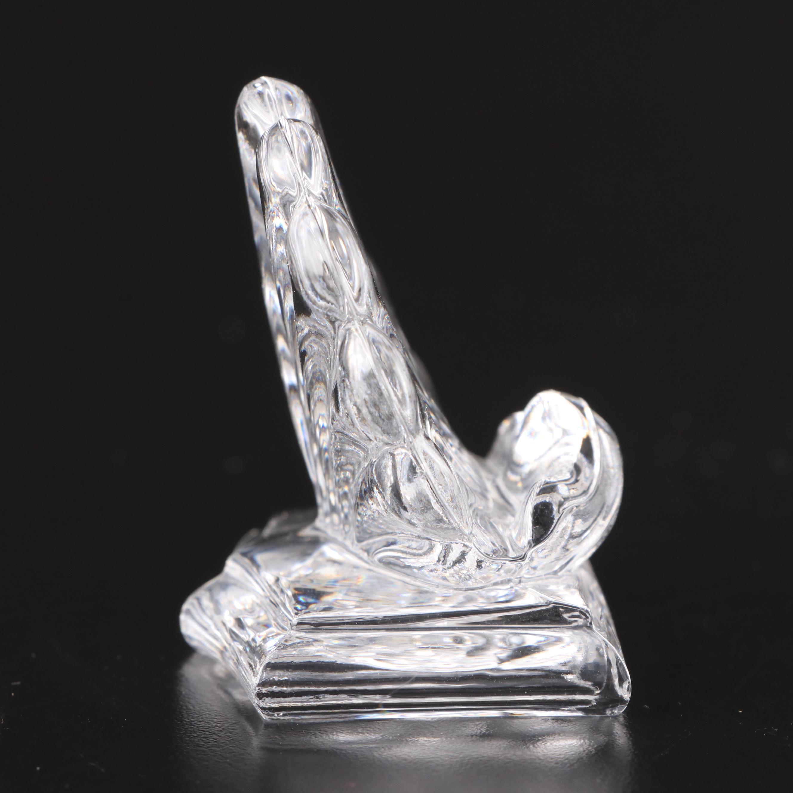 Baccarat "Bambous" Crystal Shell Place Card Holders