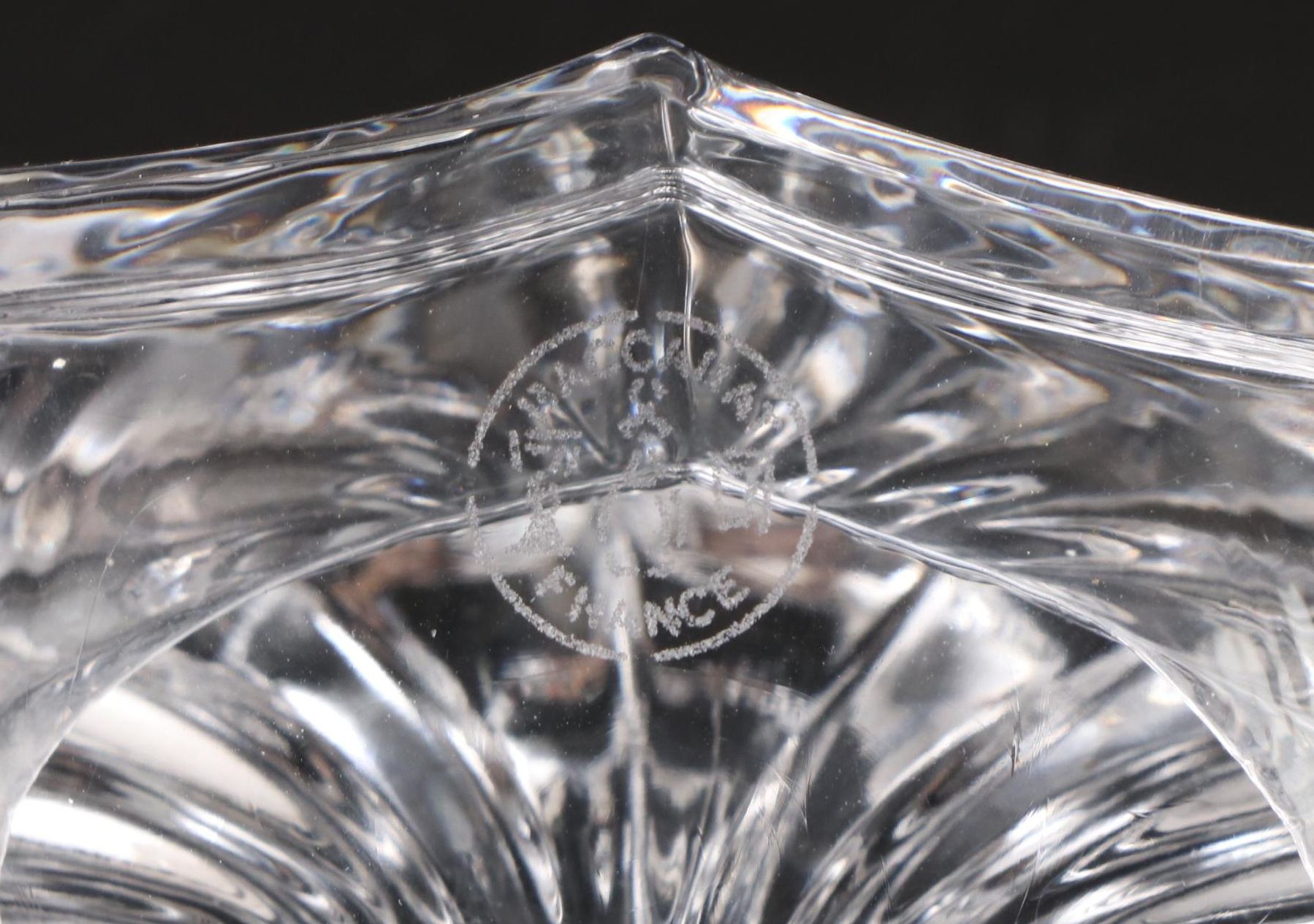 Baccarat "Bambous" Crystal Shell Place Card Holders