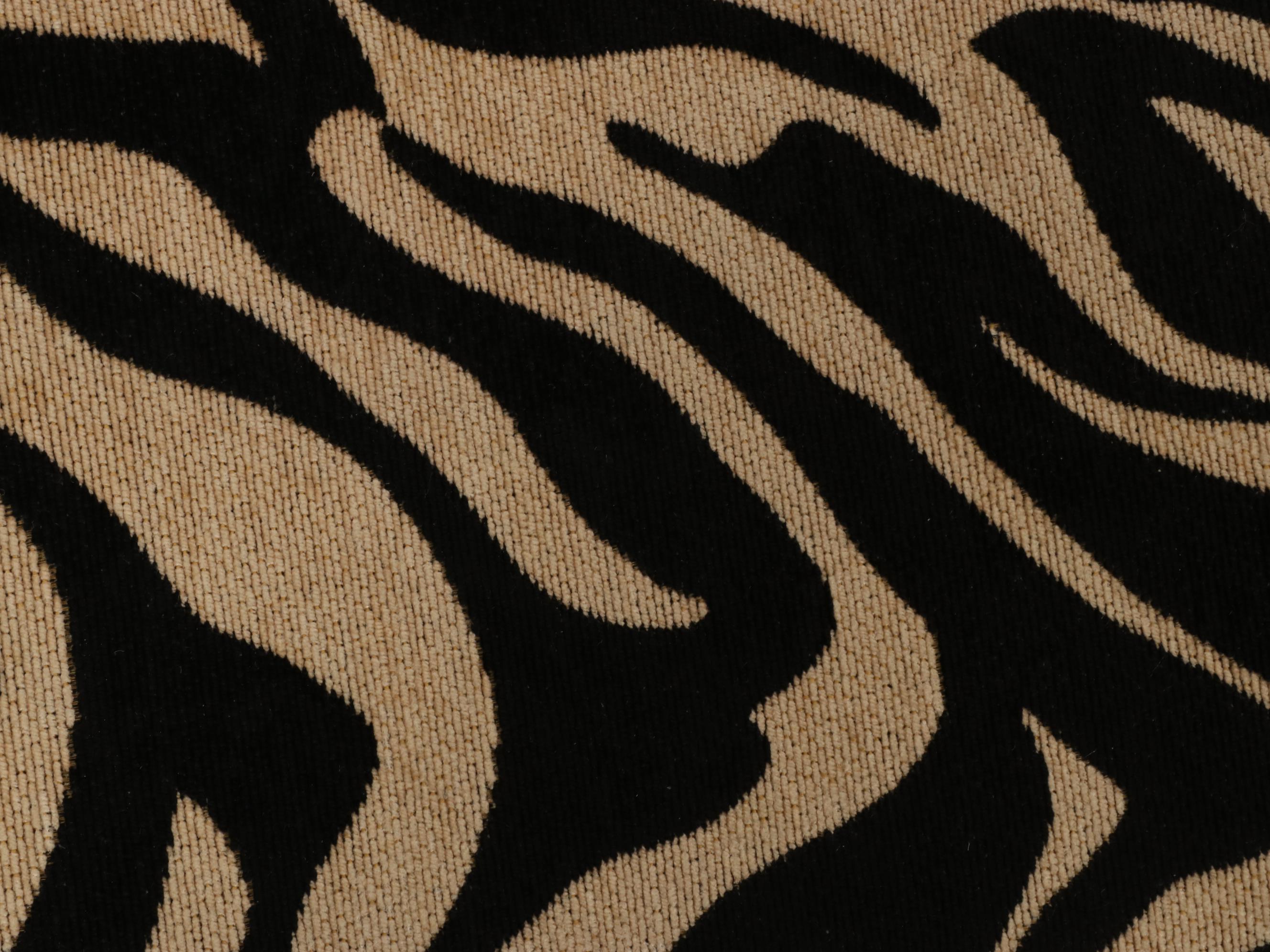 Ebonized and Zebra Print-Upholstered Bench