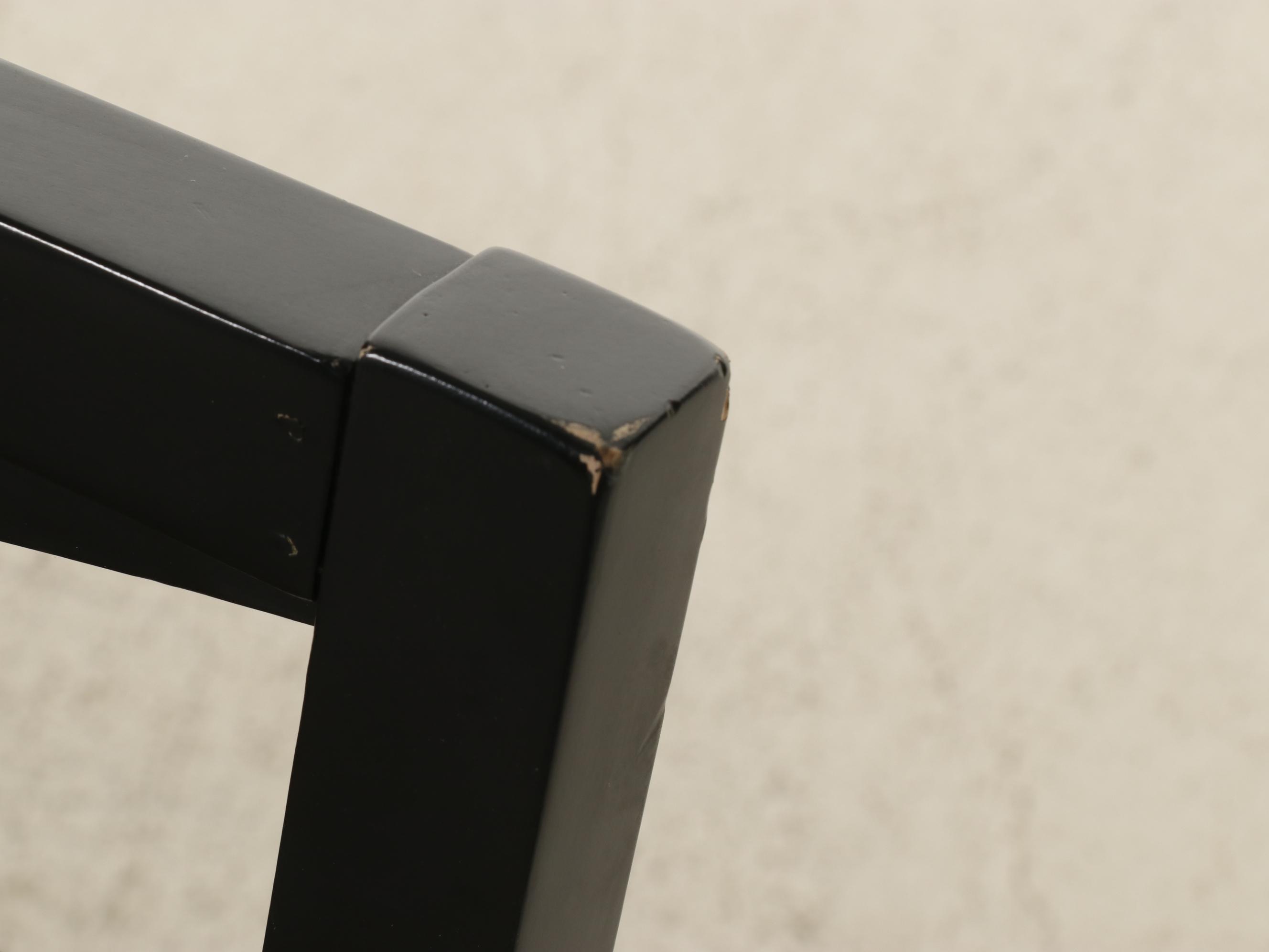 Ebonized and Zebra Print-Upholstered Bench