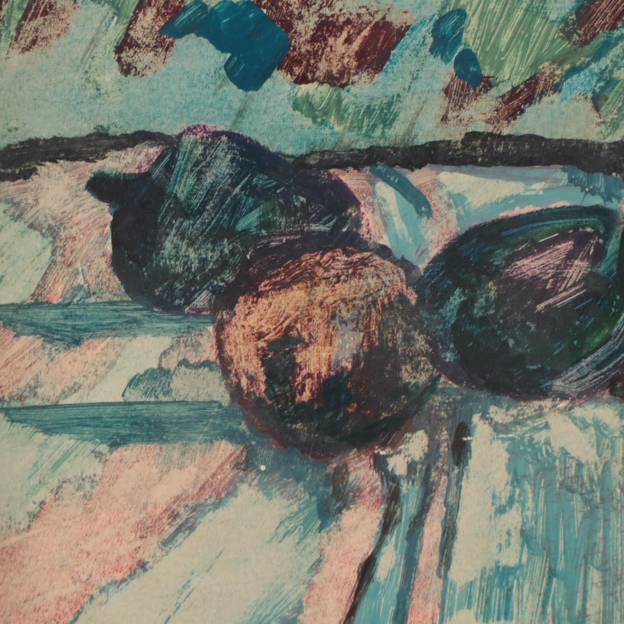 Donald Purdy Oil Painting "Still Life With Pitcher," 1960