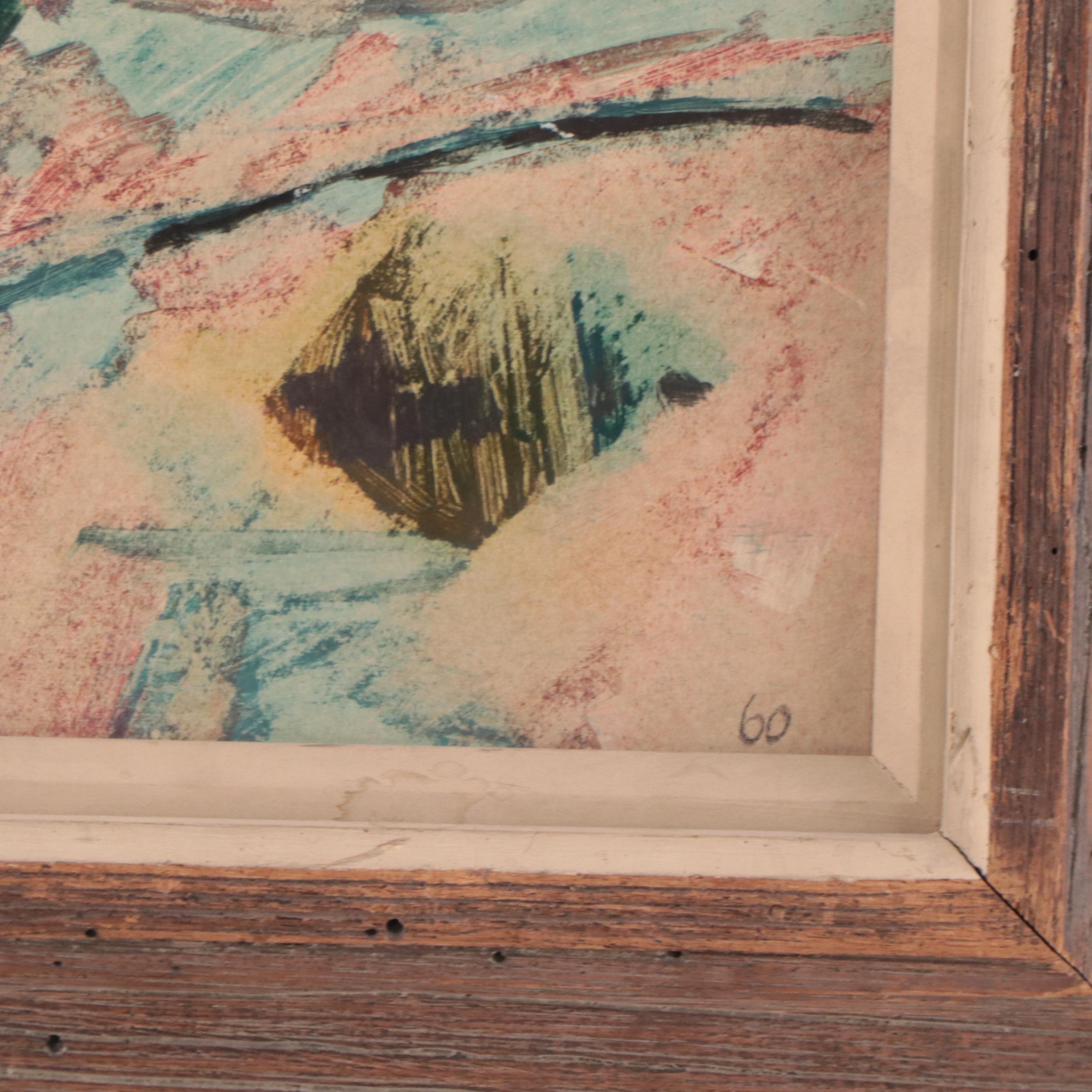 Donald Purdy Oil Painting "Still Life With Pitcher," 1960