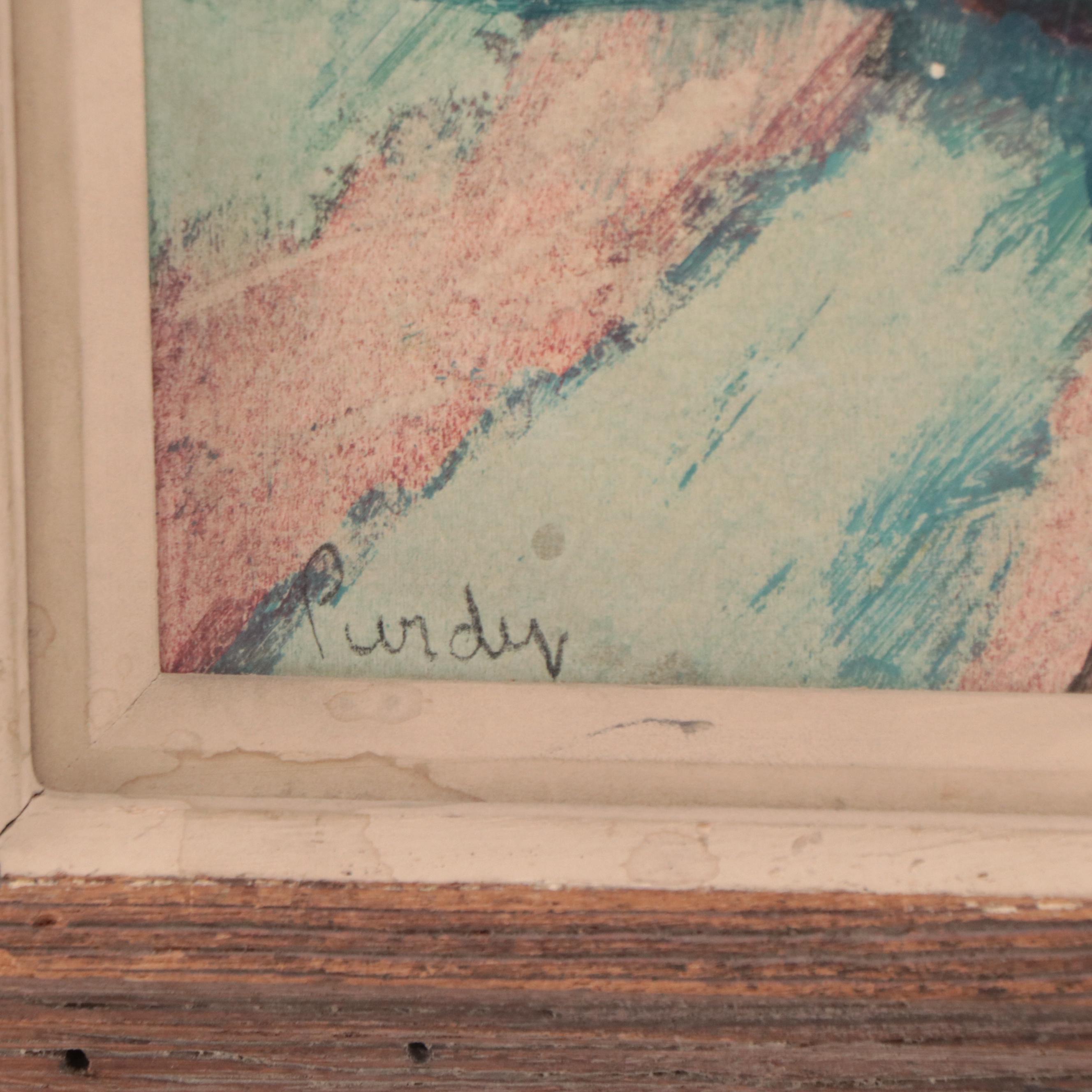 Donald Purdy Oil Painting "Still Life With Pitcher," 1960