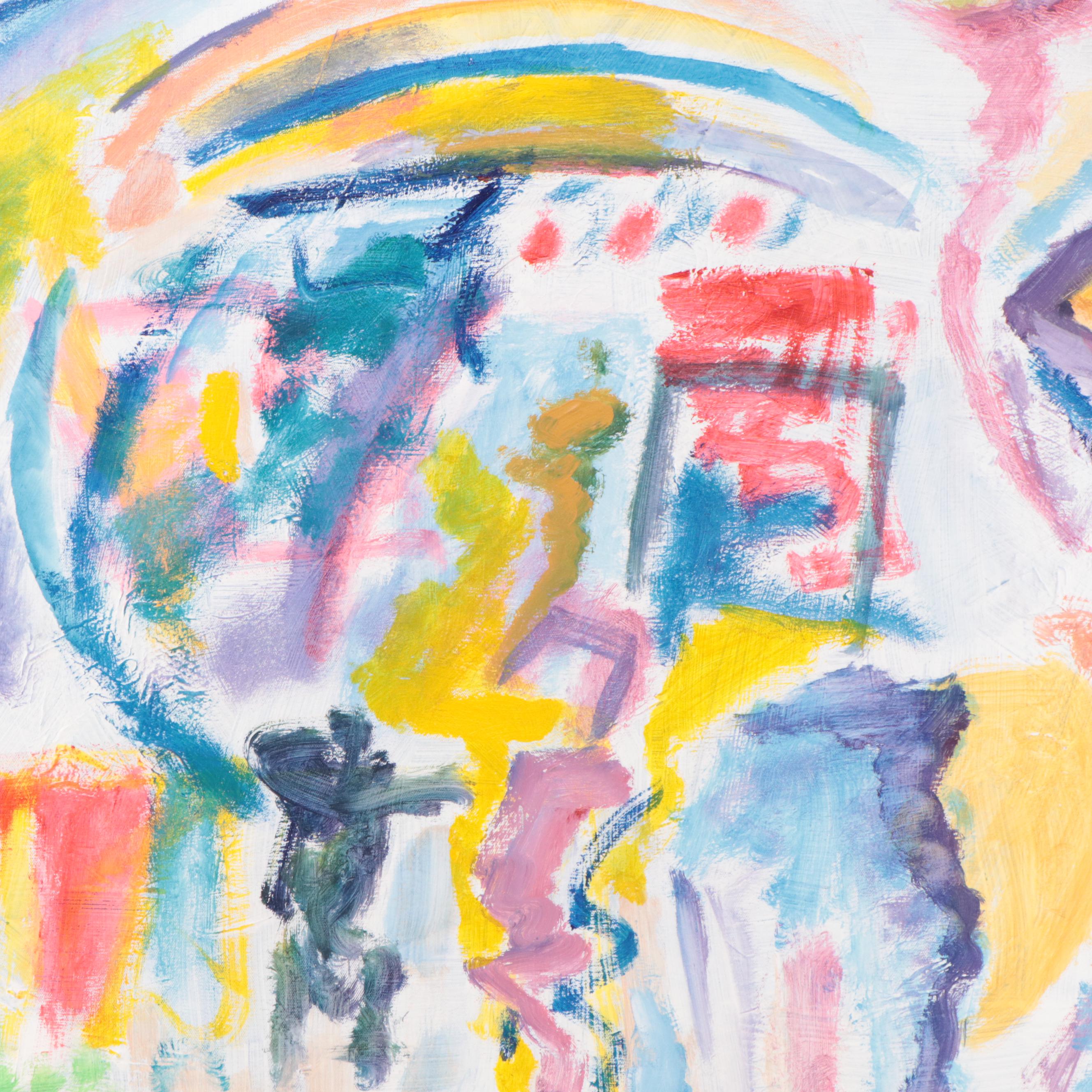 Rosemary Burkholder Abstract Expressionist Acrylic Painting