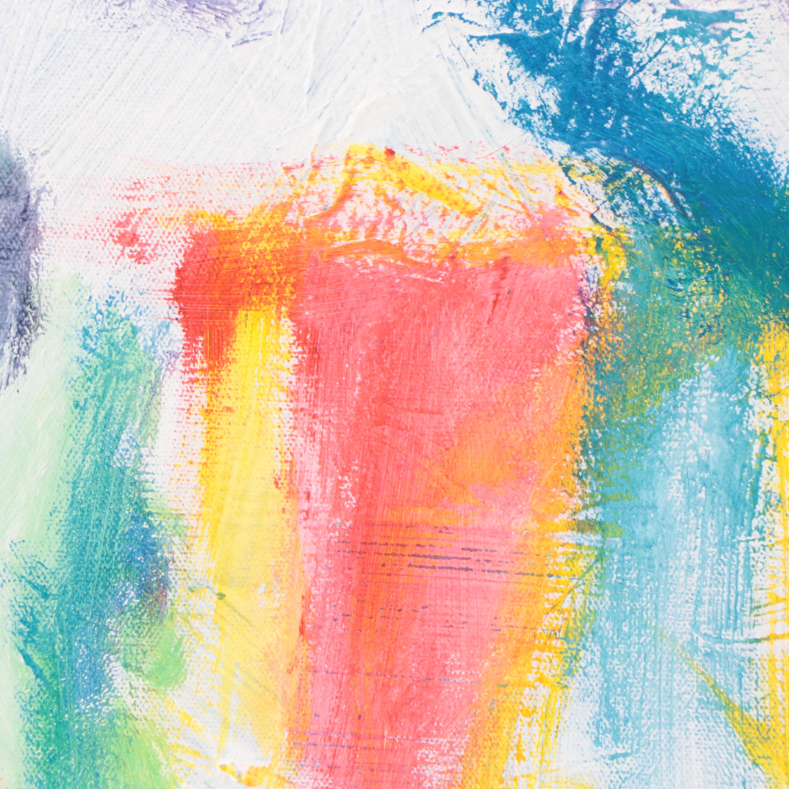 Rosemary Burkholder Abstract Expressionist Acrylic Painting