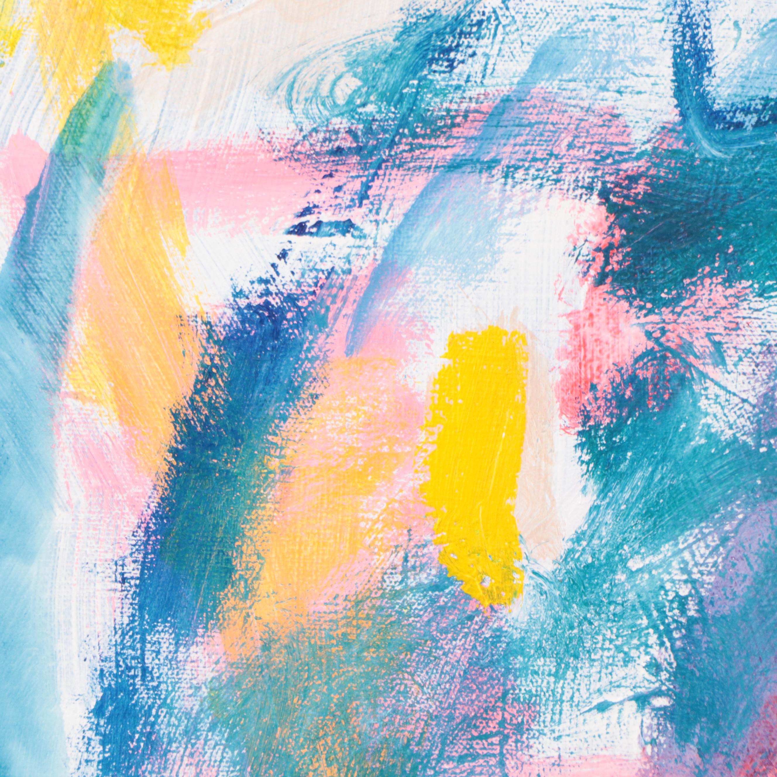 Rosemary Burkholder Abstract Expressionist Acrylic Painting