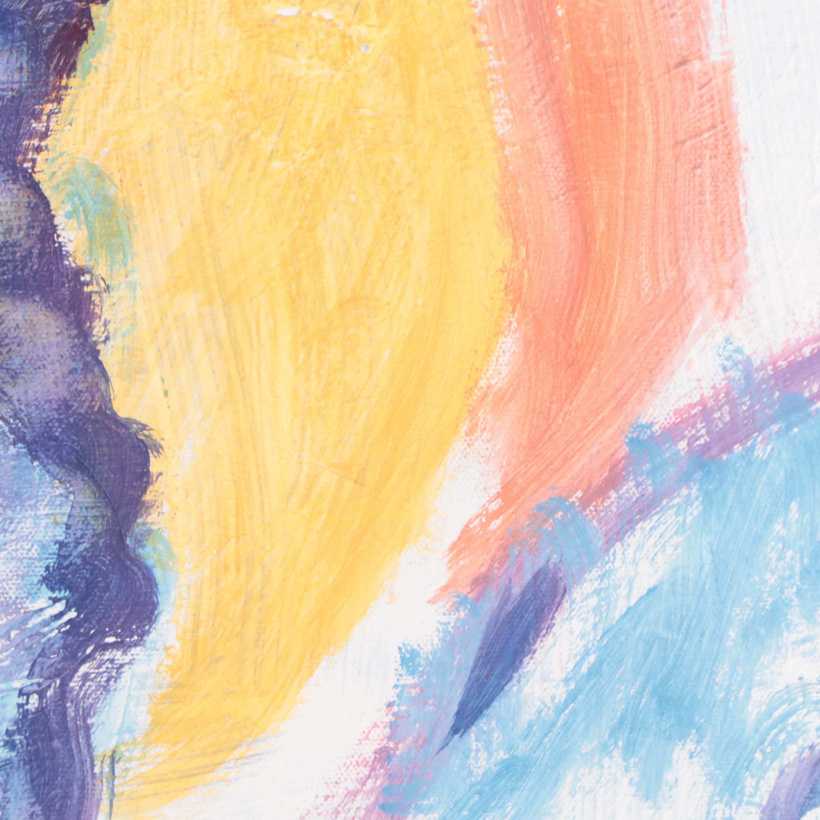 Rosemary Burkholder Abstract Expressionist Acrylic Painting