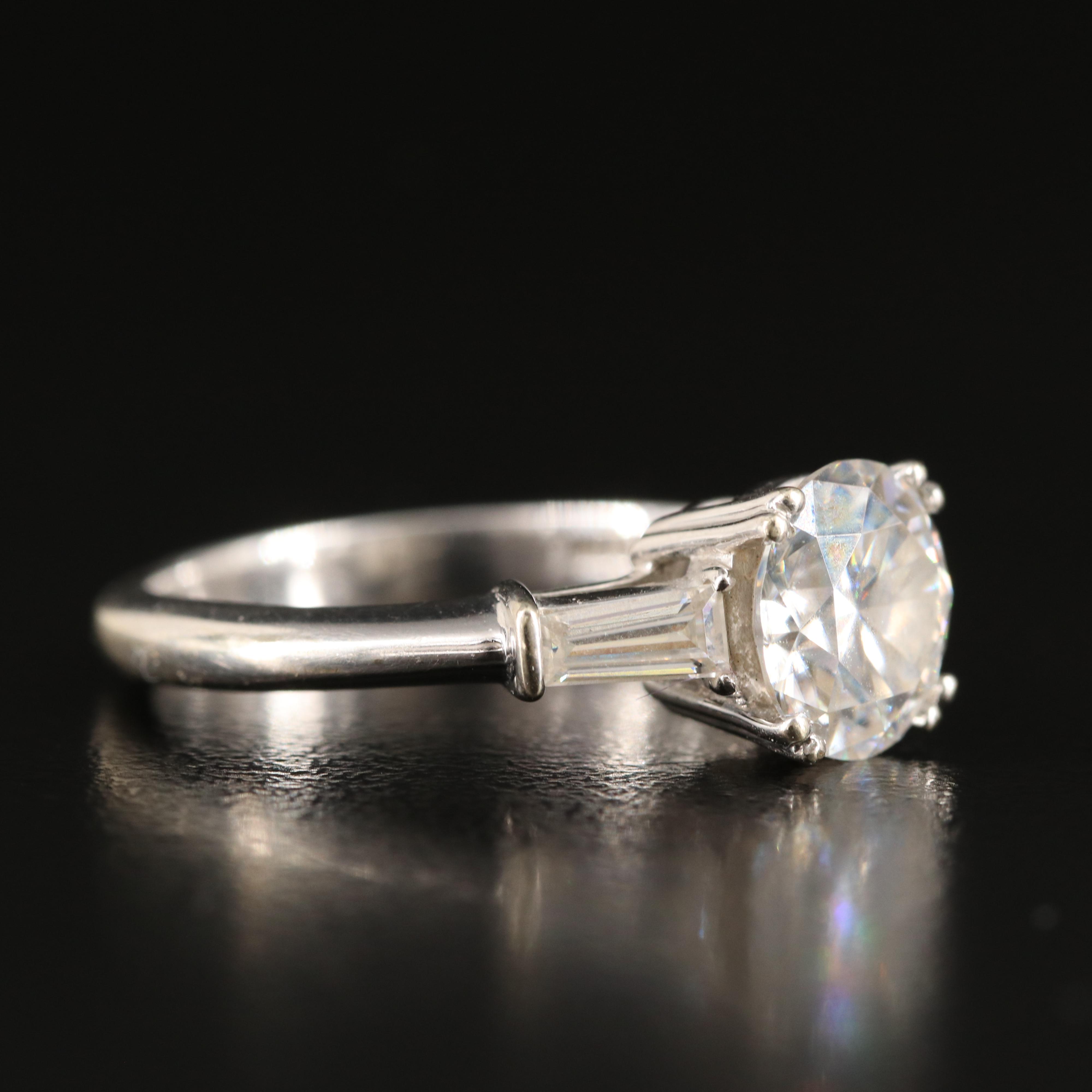 14K Moissanite Ring