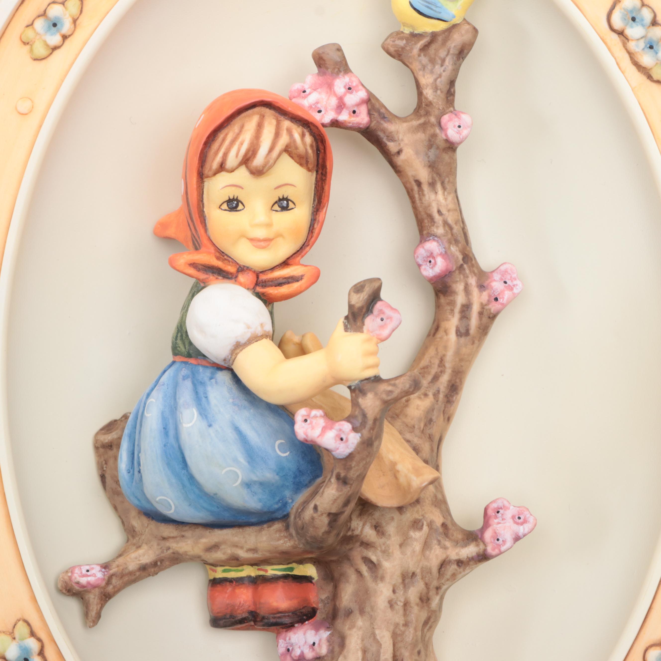 Goebel "Blossoms of Childhood" Series Porcelain Hummel Collector Plates