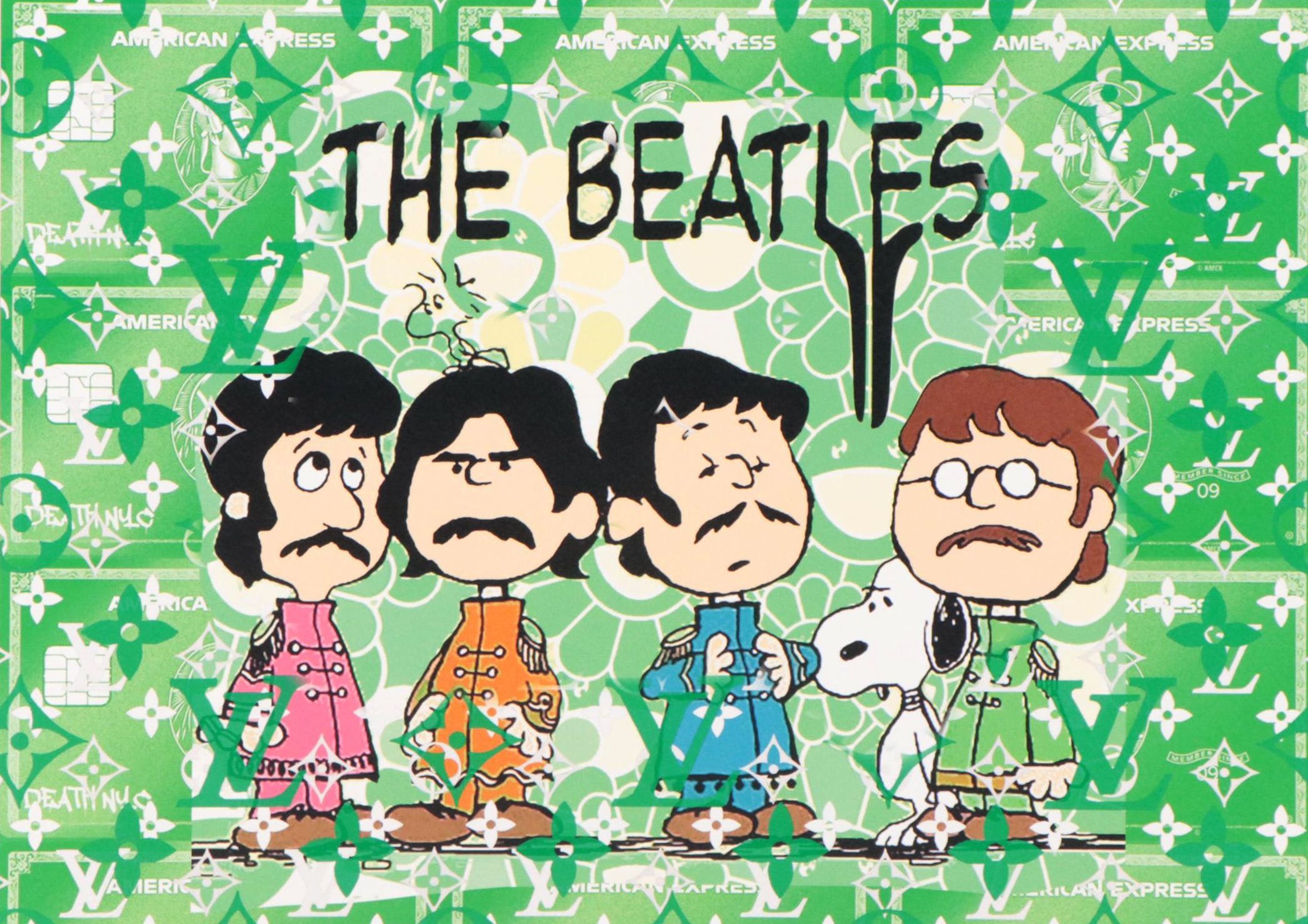 Death NYC Pop Art Graphic Print of Peanuts Beatles, 2022