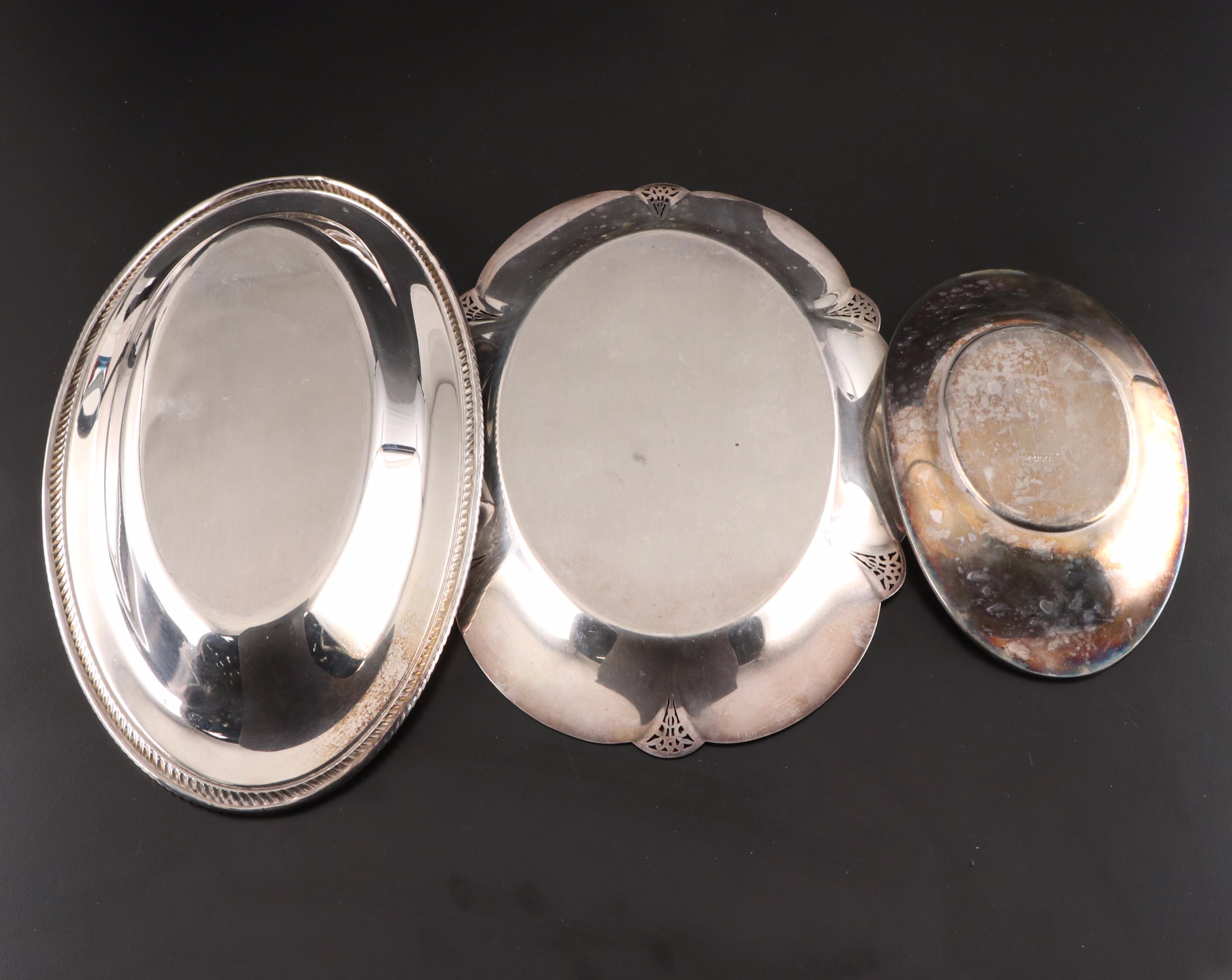 Silver Plate Trays and Serveware