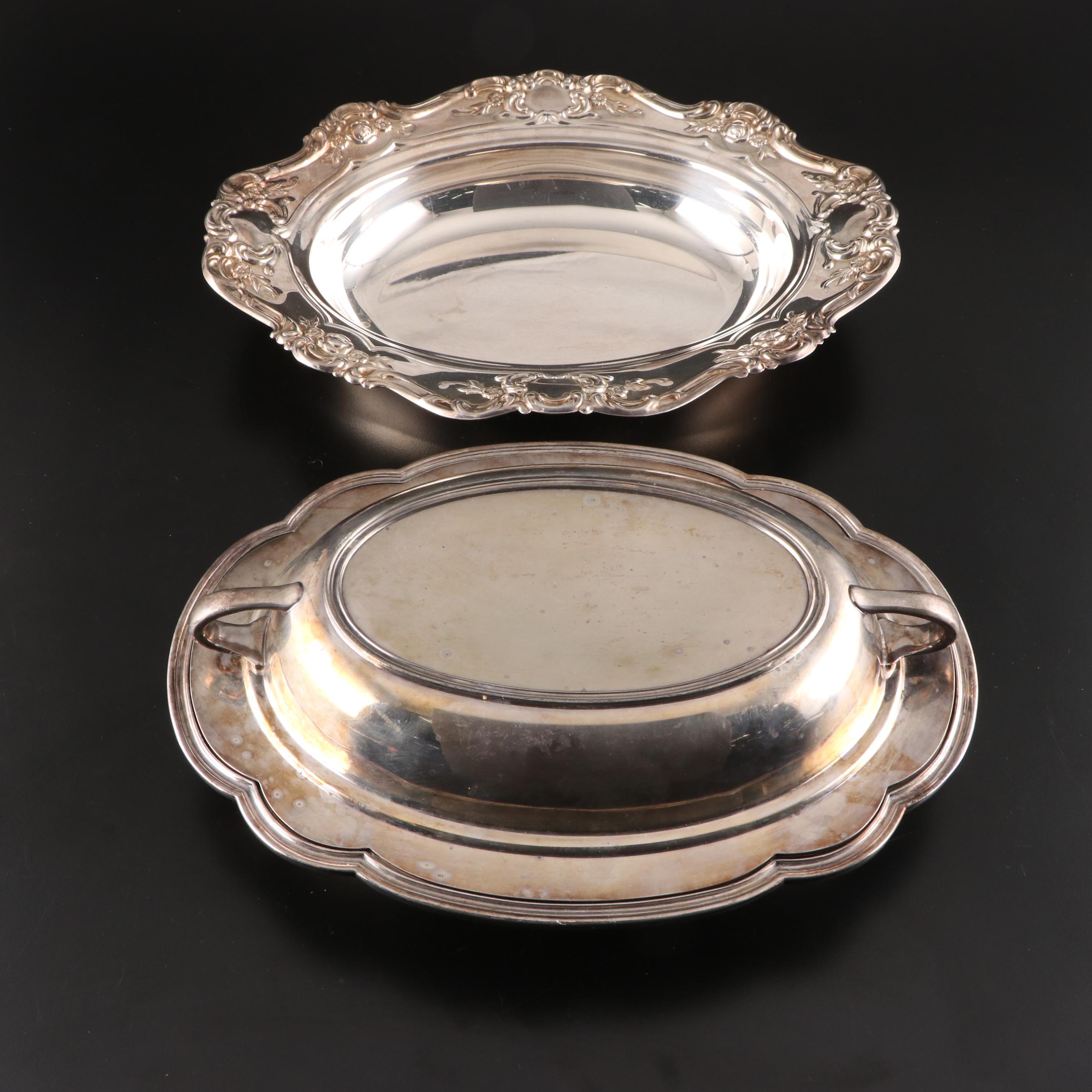 Silver Plate Trays and Serveware