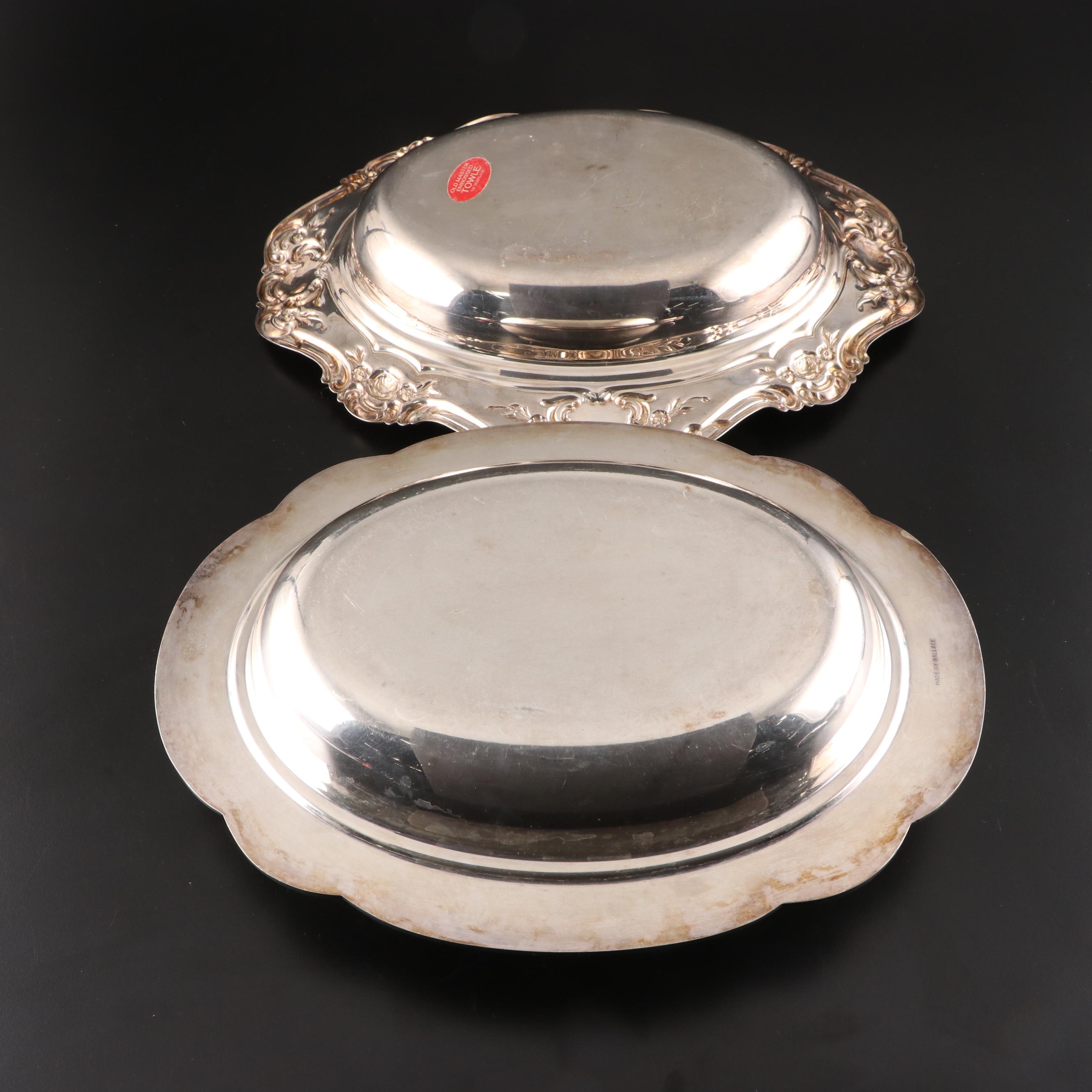 Silver Plate Trays and Serveware
