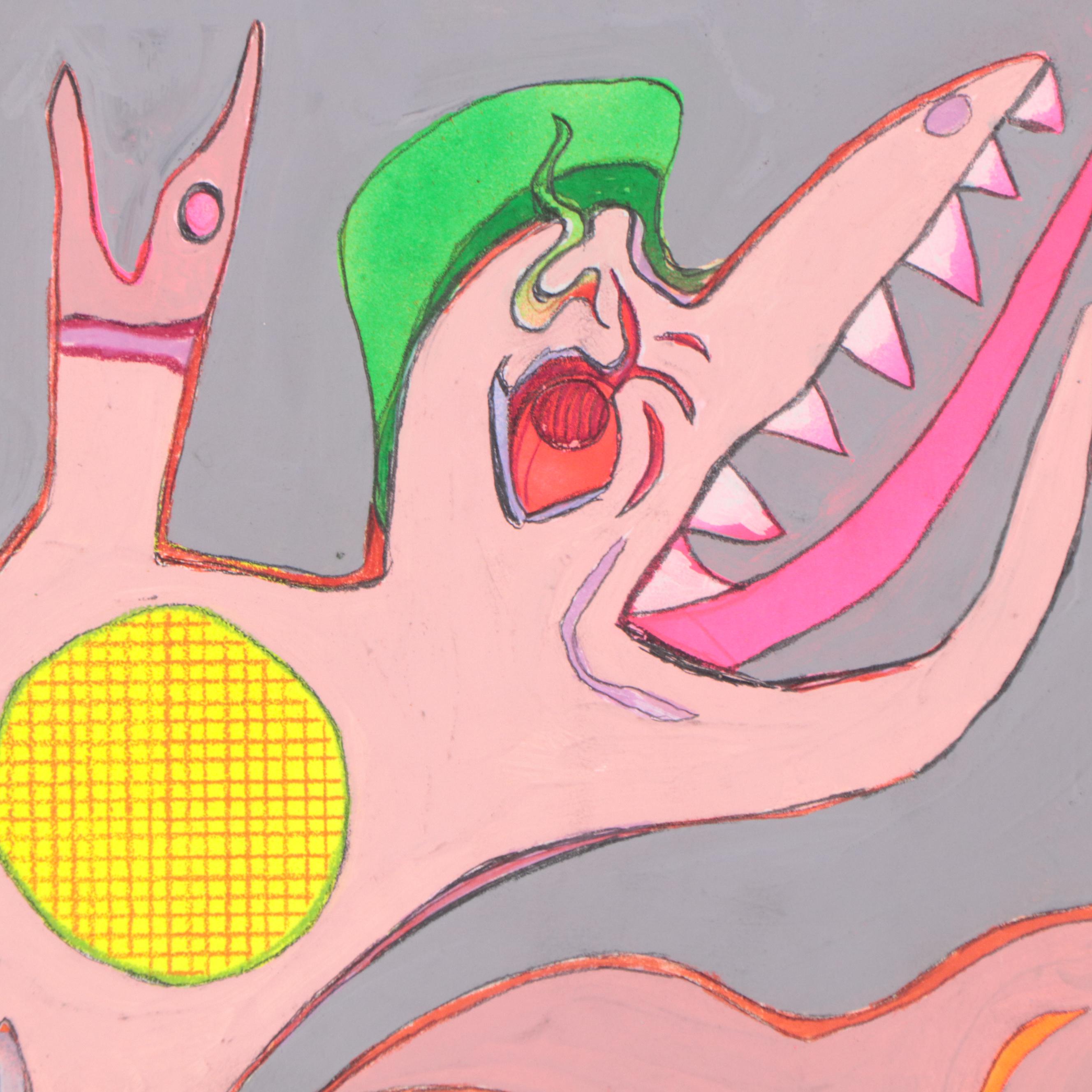 Harry Hilson Acrylic Painting "The Bittersweet Story of Life and Death," 1982