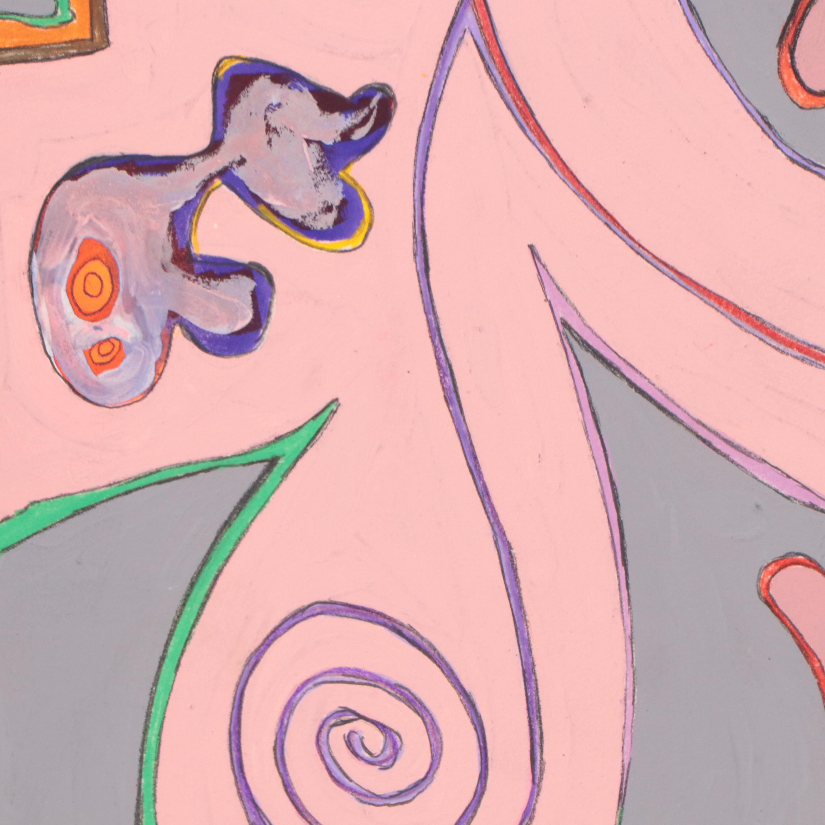 Harry Hilson Acrylic Painting "The Bittersweet Story of Life and Death," 1982