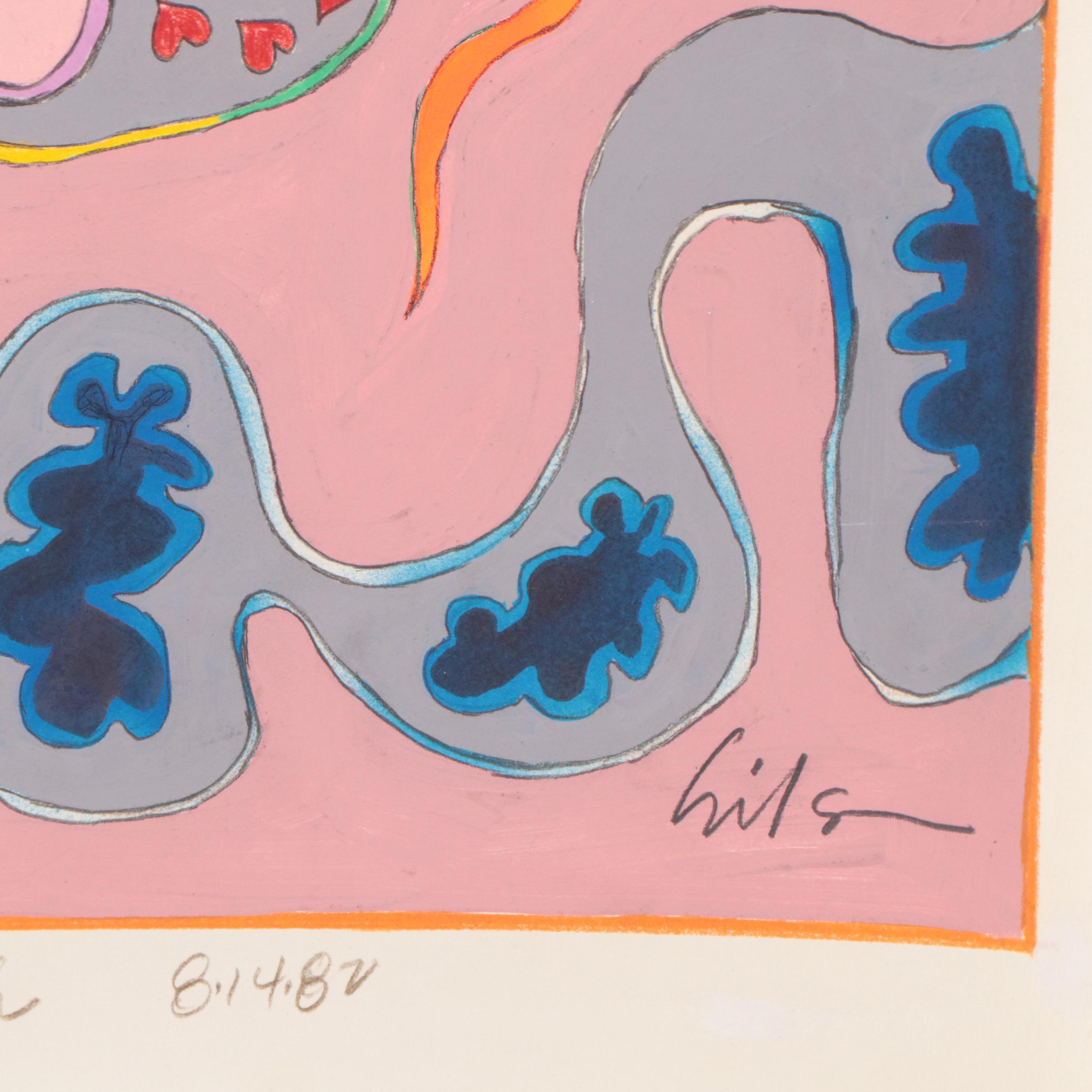 Harry Hilson Acrylic Painting "The Bittersweet Story of Life and Death," 1982