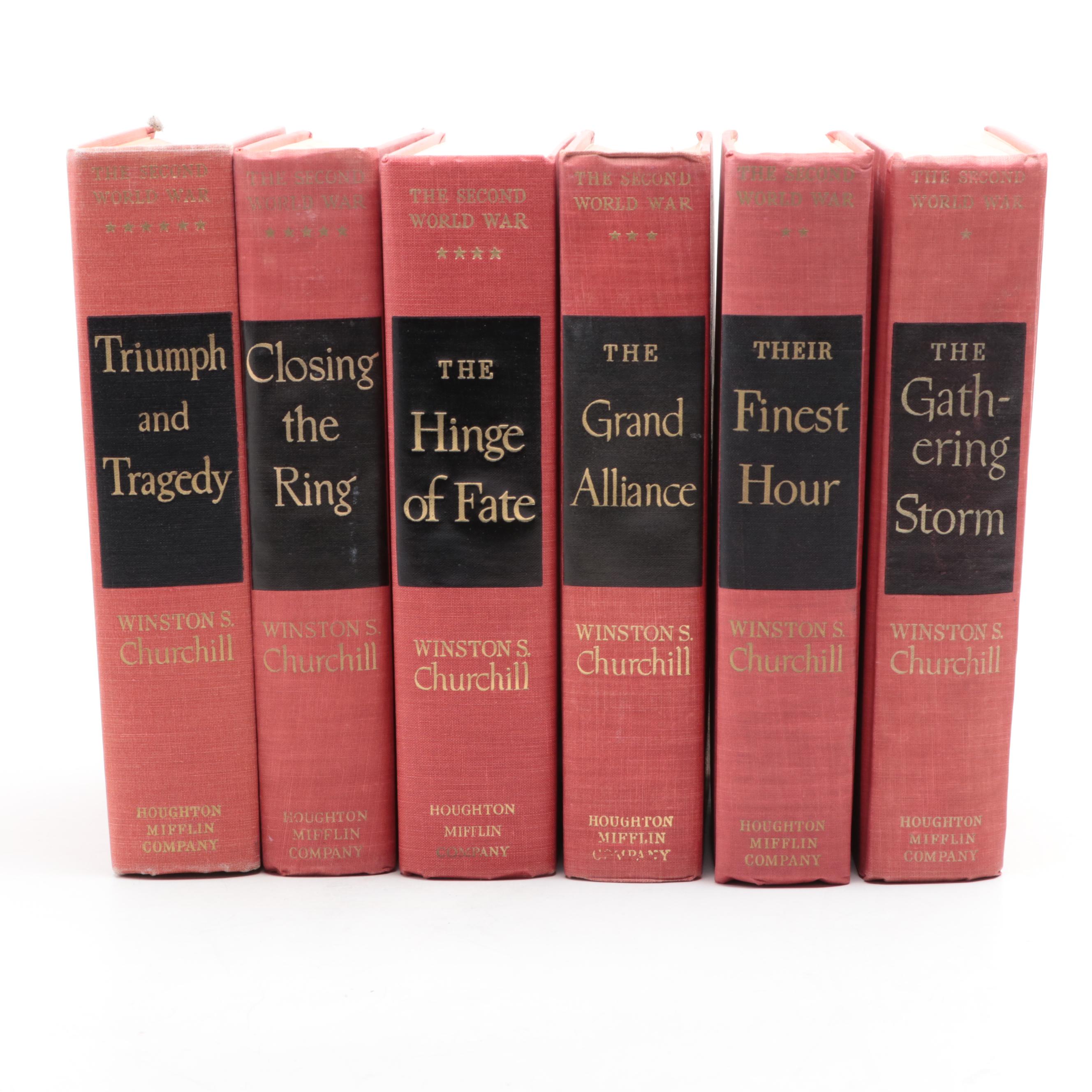 "The Second World War" Complete Six-Volume Set by Winston S. Churchill