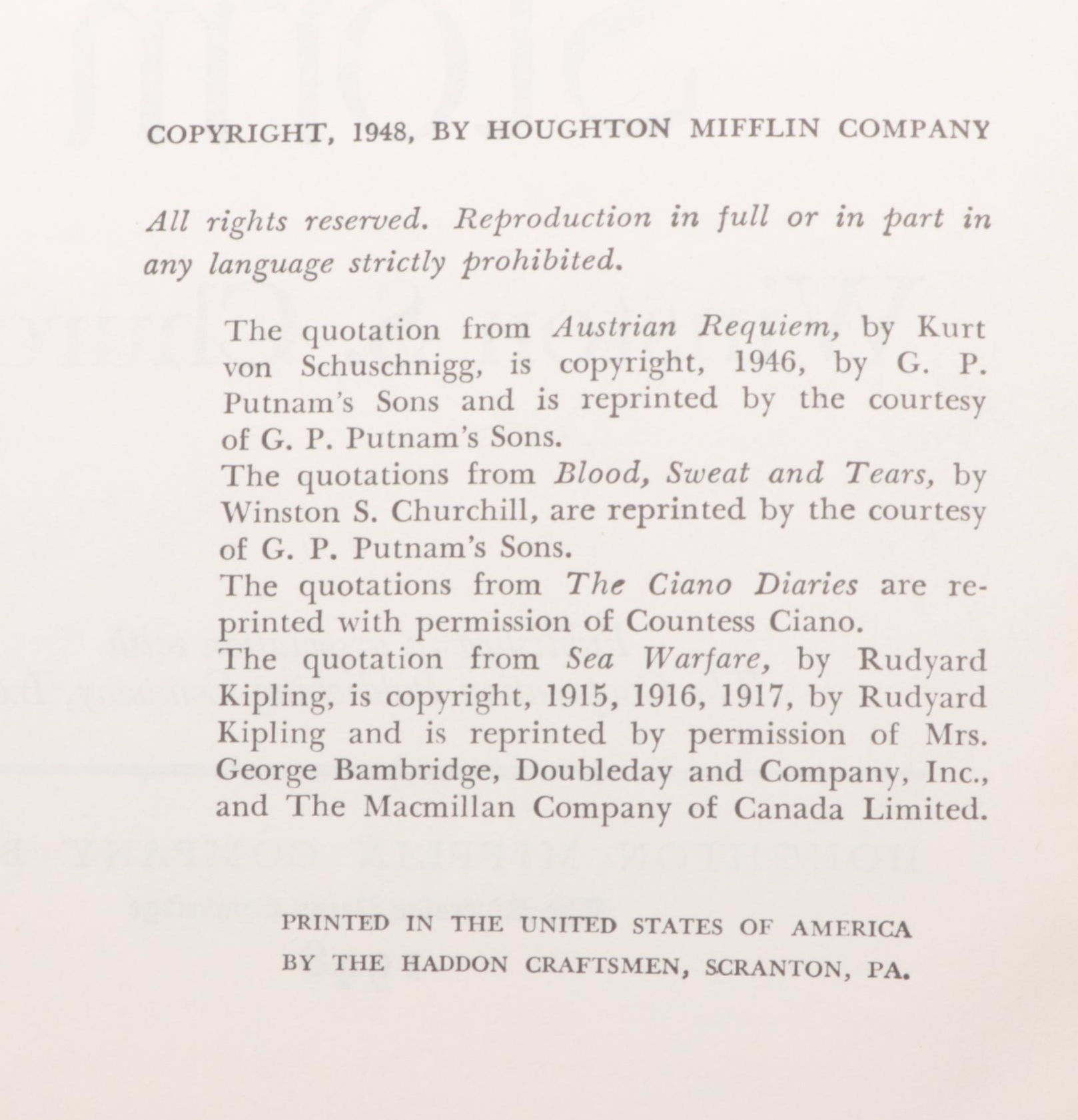 "The Second World War" Complete Six-Volume Set by Winston S. Churchill